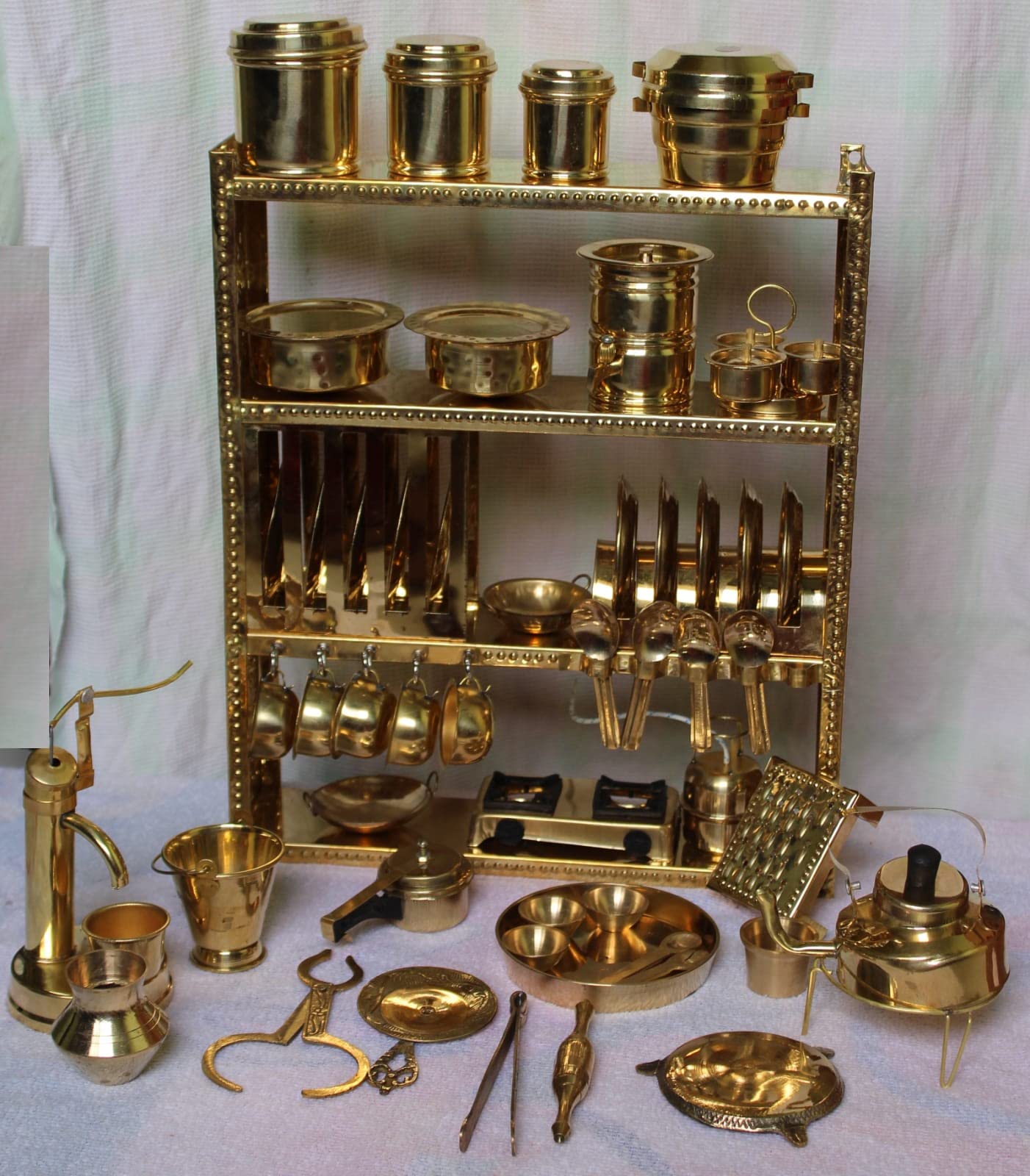 See full amazon price history chart for Tirtha Enterprises Tirtha Miniature Brass Toy Set For Kids Bhatukali Small Advance Tirtha Enterprises Tirtha Miniature Brass Toy Set For Kids Bhatukali Small Advance (B09RTXDQ3C) Amazon Price History, Amazon Price Tracker