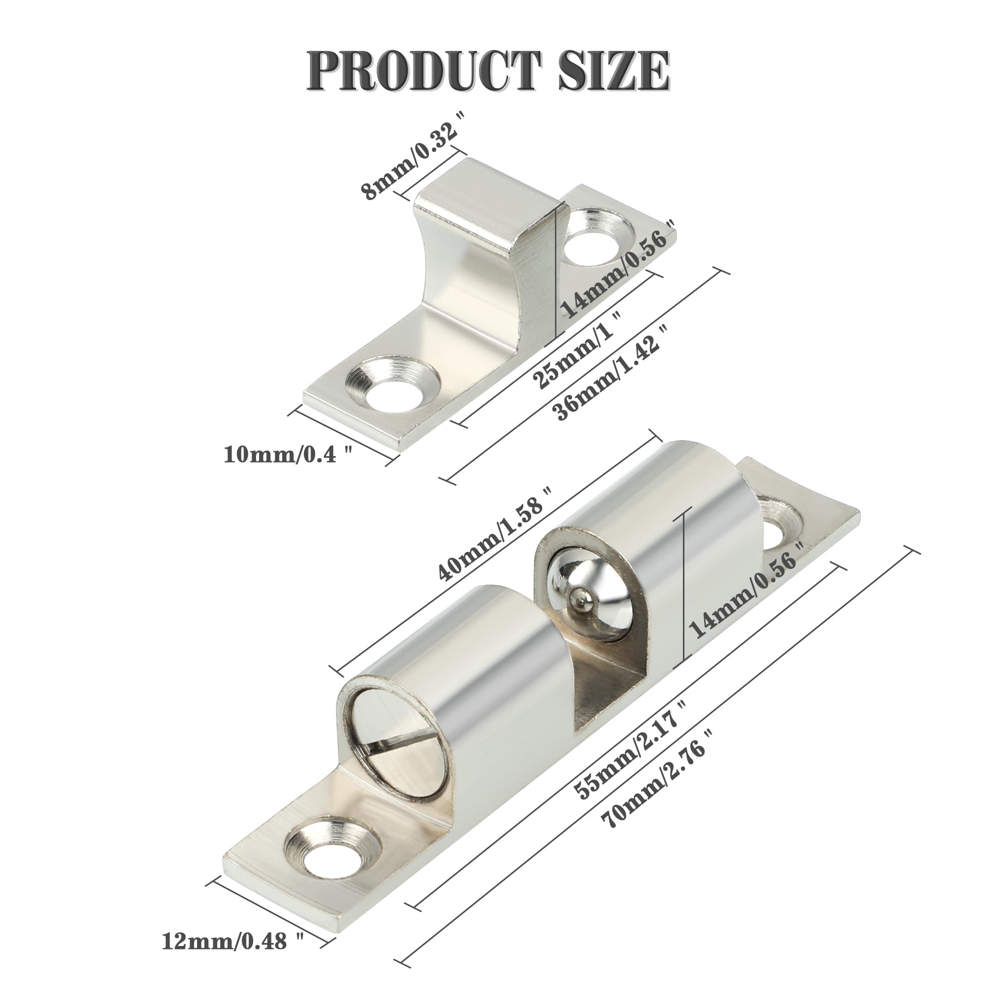 Brass Cabinet Catches - Secure Your Doors! -2 Brass Cabinet Catches - Secure Your Doors! -2