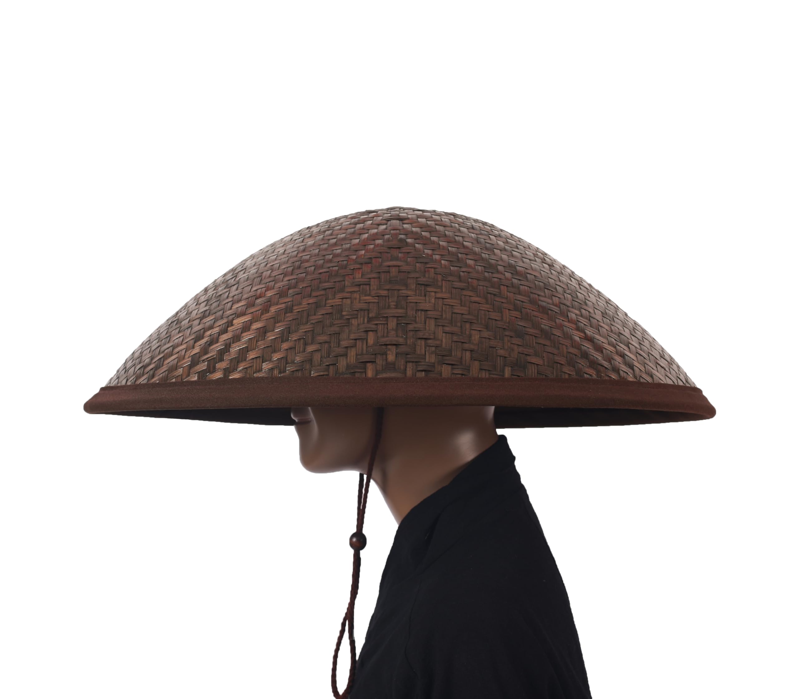 Handmade Bamboo Hat, Samurai Cosplay Hat (19.7" x 7")