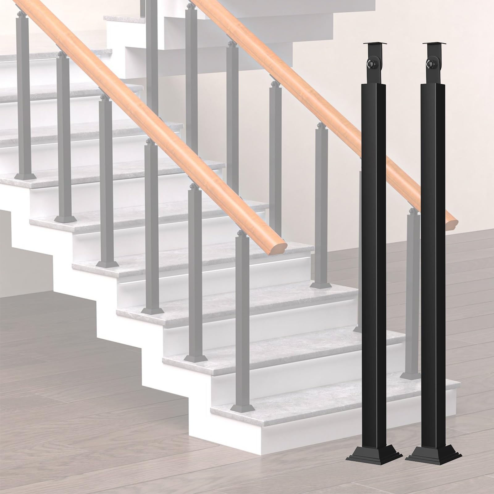 Barreaux en fer noir 270° pour sublimer la sécurité de vos balcons et terrasses extérieurs