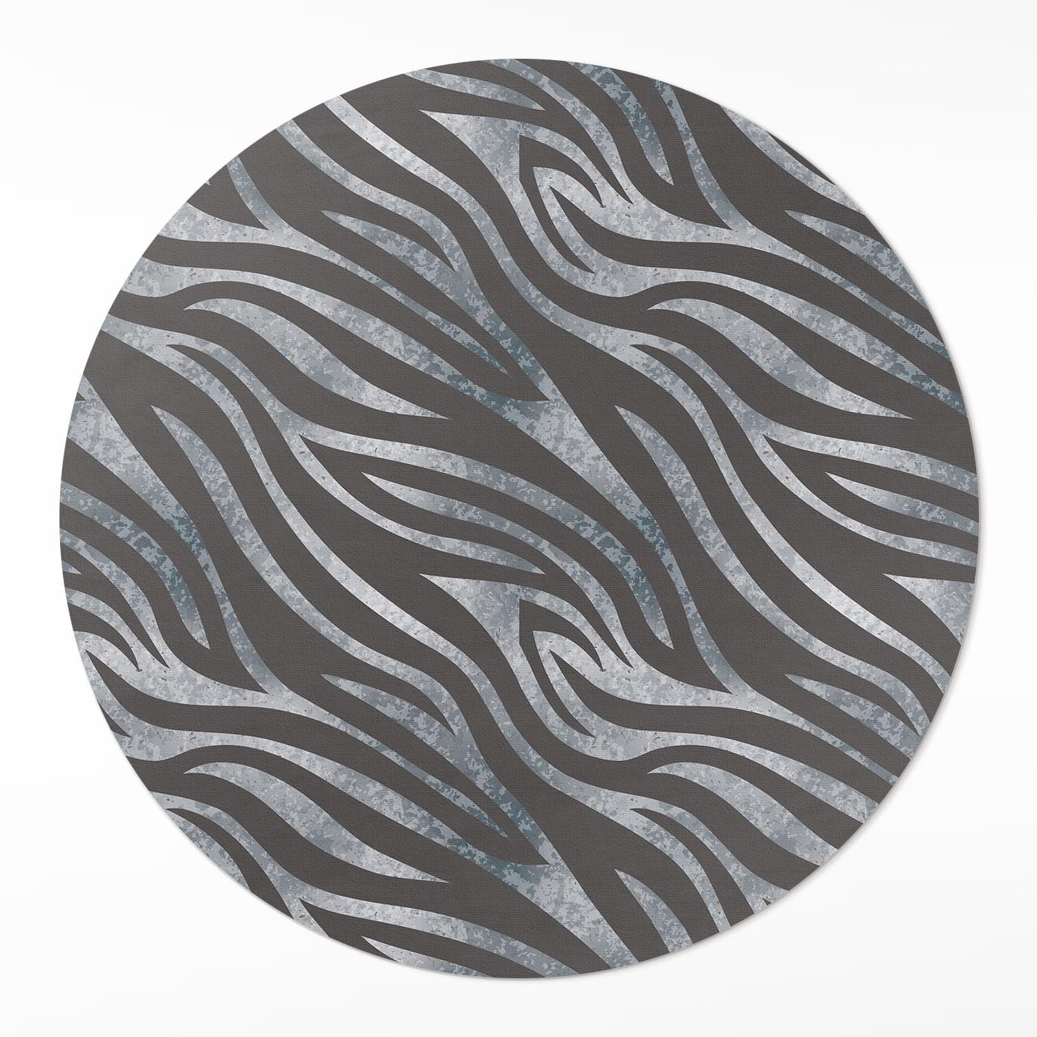 Tapis vinyle durable et élégant motif zèbre pour une décoration de sol intérieure