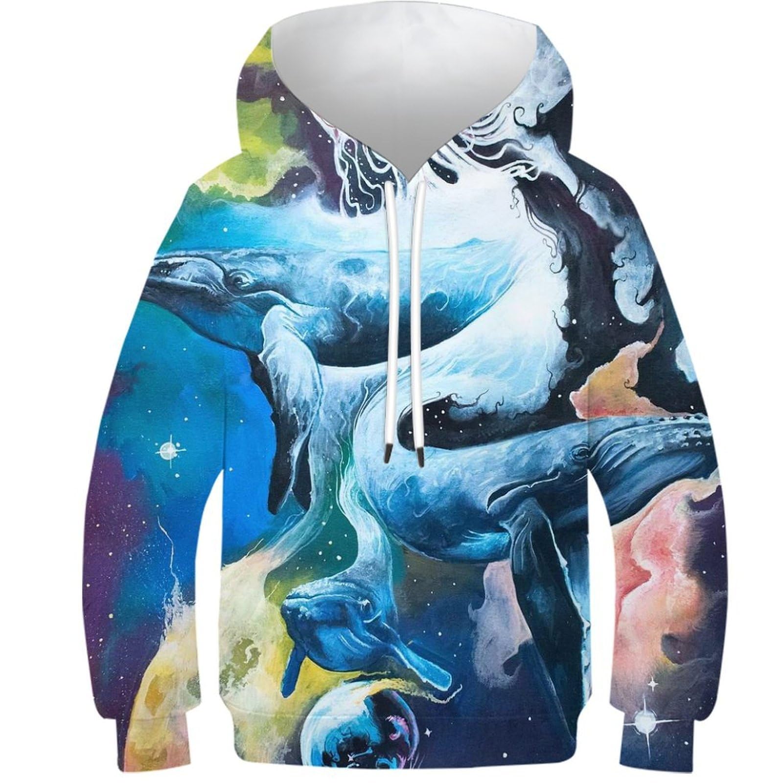 Sweat à capuche enfant pour le collège et pull décontracté 3D - 8