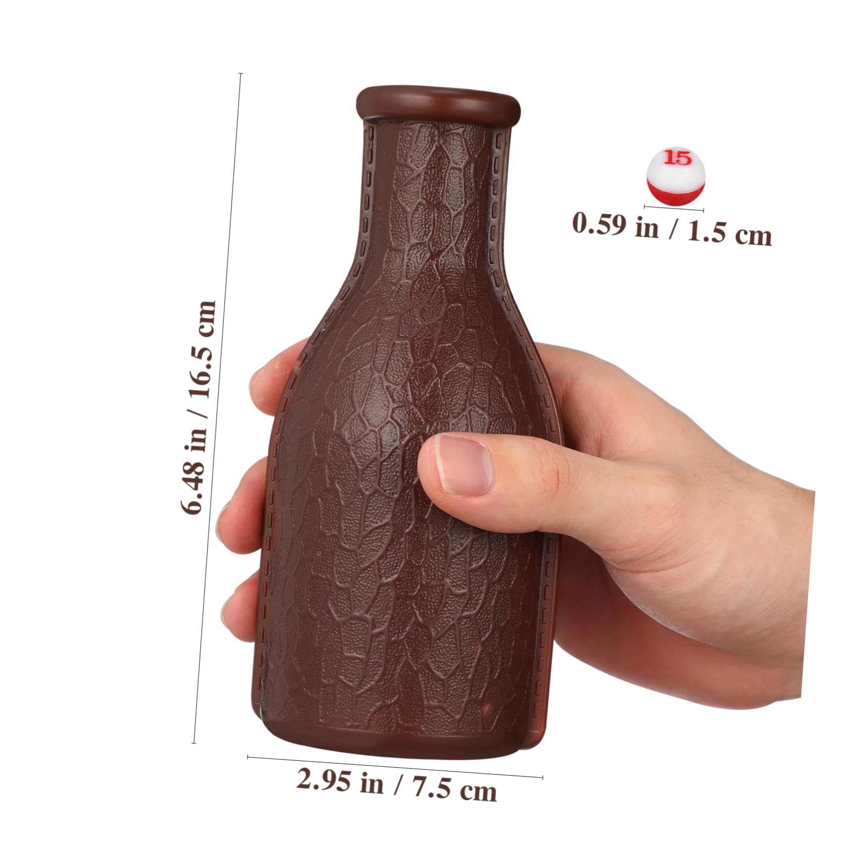 HOLIDYOYO Billiard Shaker Bottle Set Snooker Dice Shaking Bottle with Tally Balls Durable Plastic Billiards Accessory for Home and Pub Entertainment