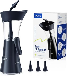 KAUGIC Upgraded Manual Ear Wax Removal Kit, One-Hand Operation, Blue
