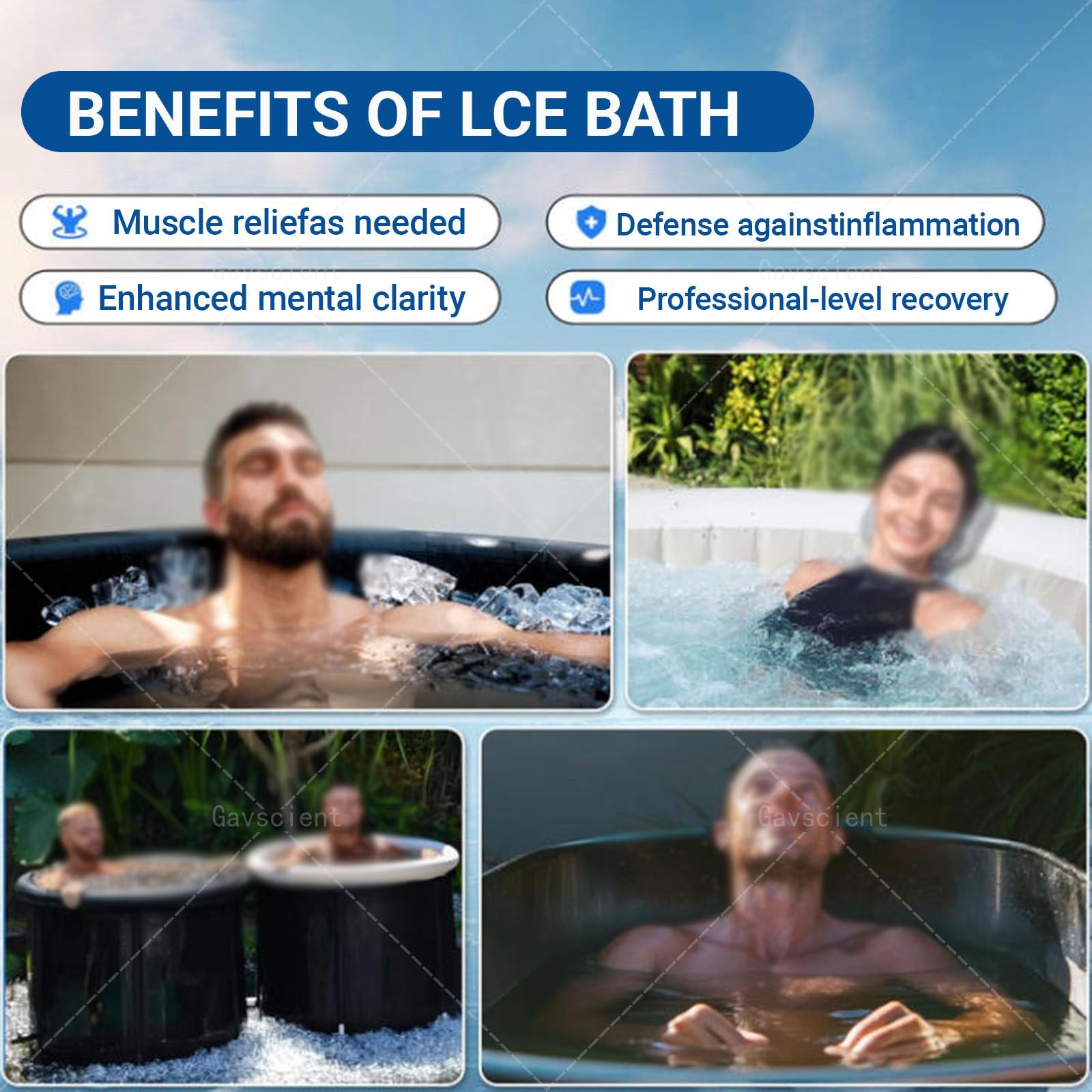Refrigeratore d'acqua per bagno di ghiaccio per vasche ad immersione fredda, 1/3 HP aggiornato con pompa, filtro esterno per uso domestico e professionale
