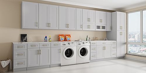 Miniatura 5 de LOVMOR Gabinete de base para fregadero de cocina, gabinete sin ensamblar, unidad de almacenamiento de fregadero individual, gran capacidad, 24