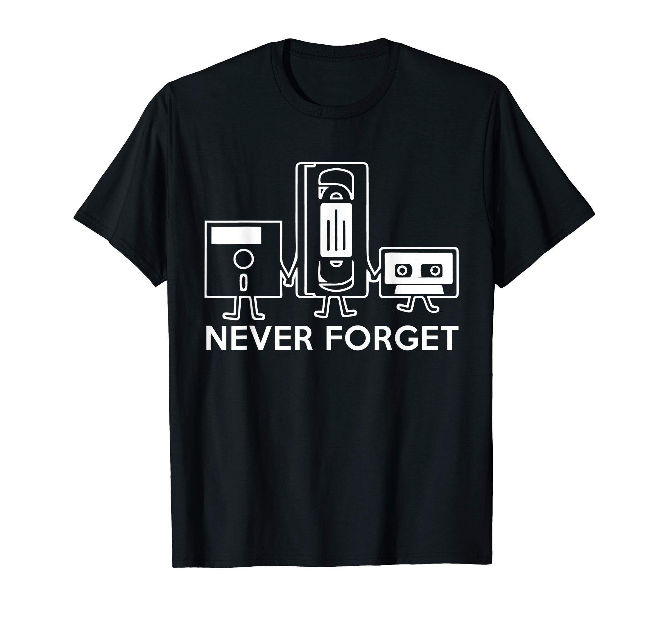 99promocodeNever Forget - Floppy Disk, VHS, Cassette Tape Shirt T-Shirt
