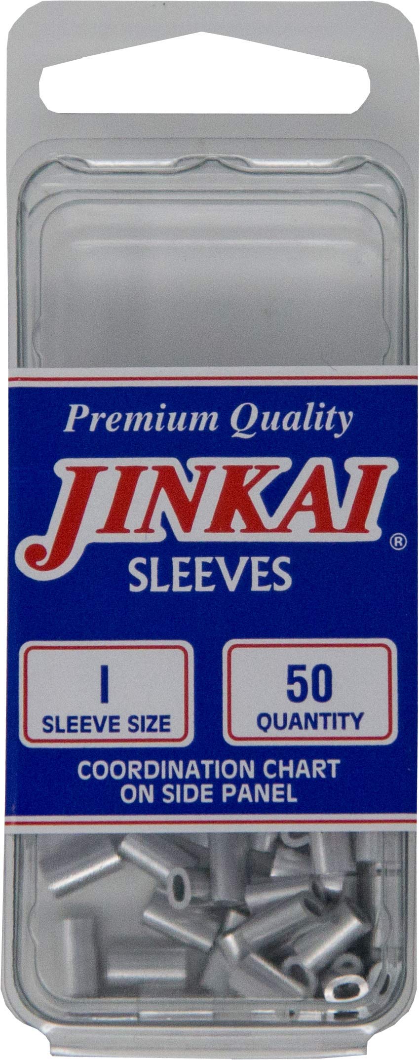 Jinkai Fluorocarbon/Monofiliment Leader Crimping Sleeves 50 Pack Mono Fluoro Leader Crimp Sleeve (I)