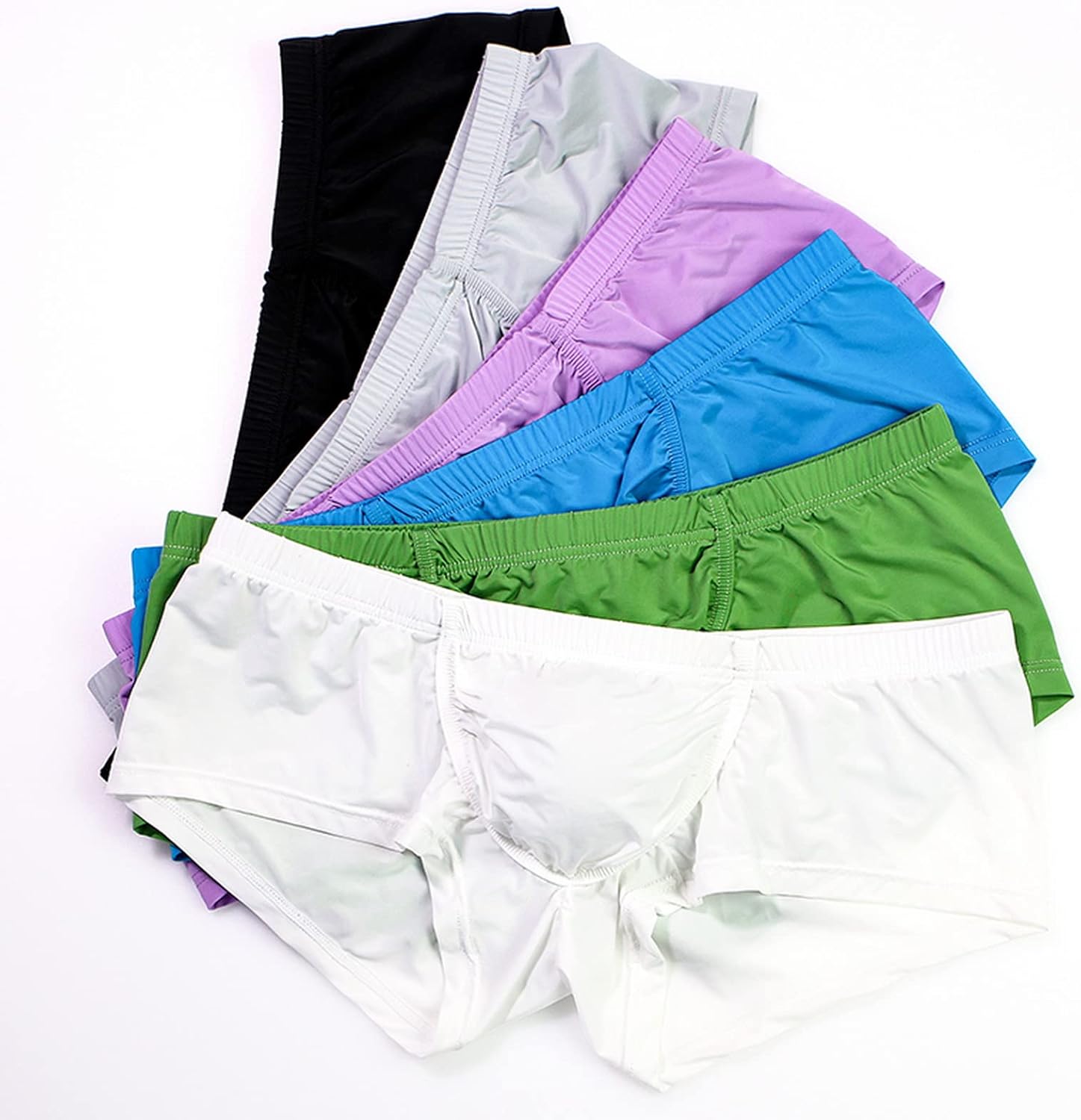 Faringoto Men's Shorts Men Gay Underwear Ice Silk Breathable Slip Boxershorts - Image 3