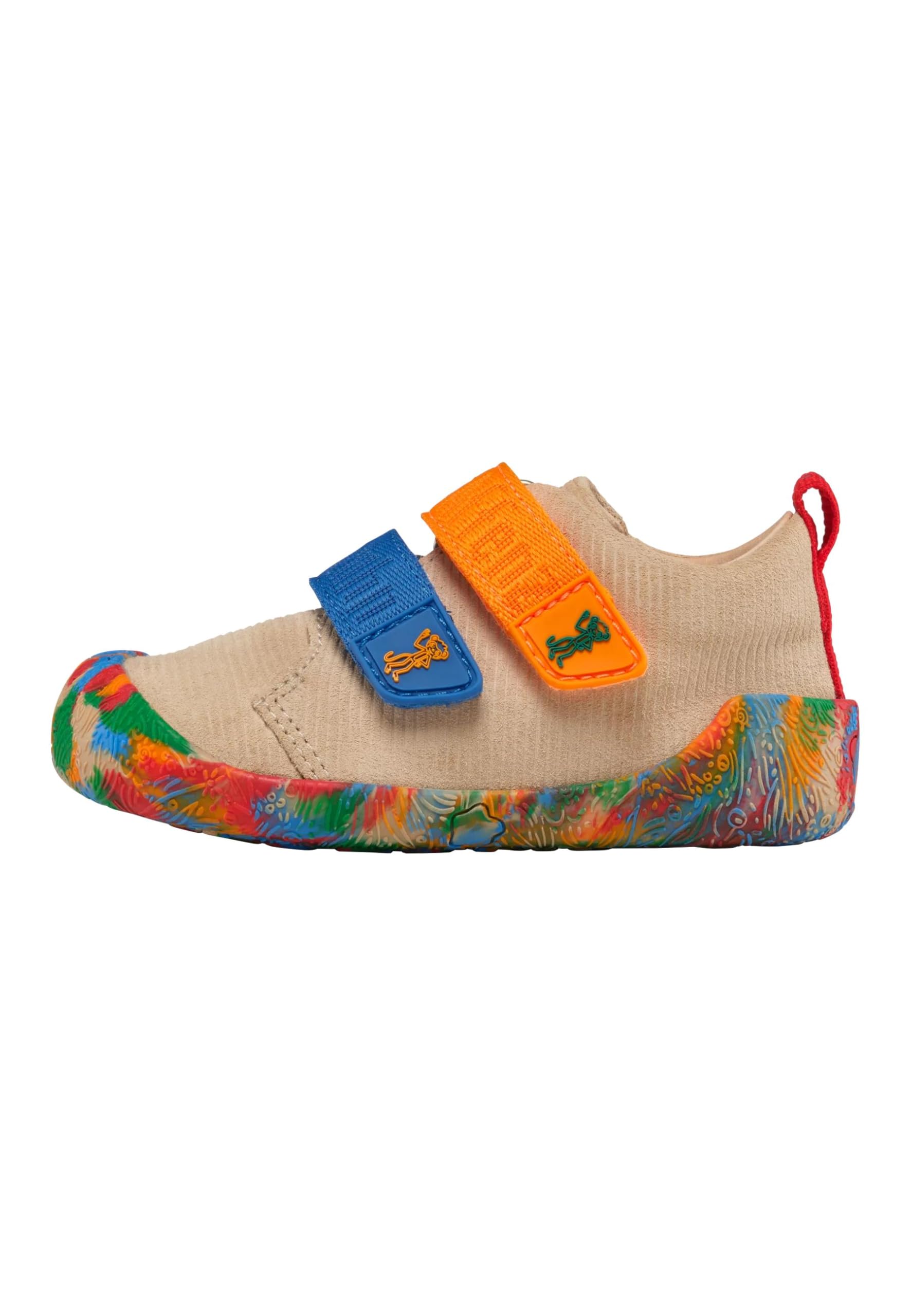 Affenzahn Lauflerner Leder Walky rutschfest, mit Klettverschluss, Flexibel, Leicht, Größe 19-25 Affenzahn 10 Jahre - Beige, 25