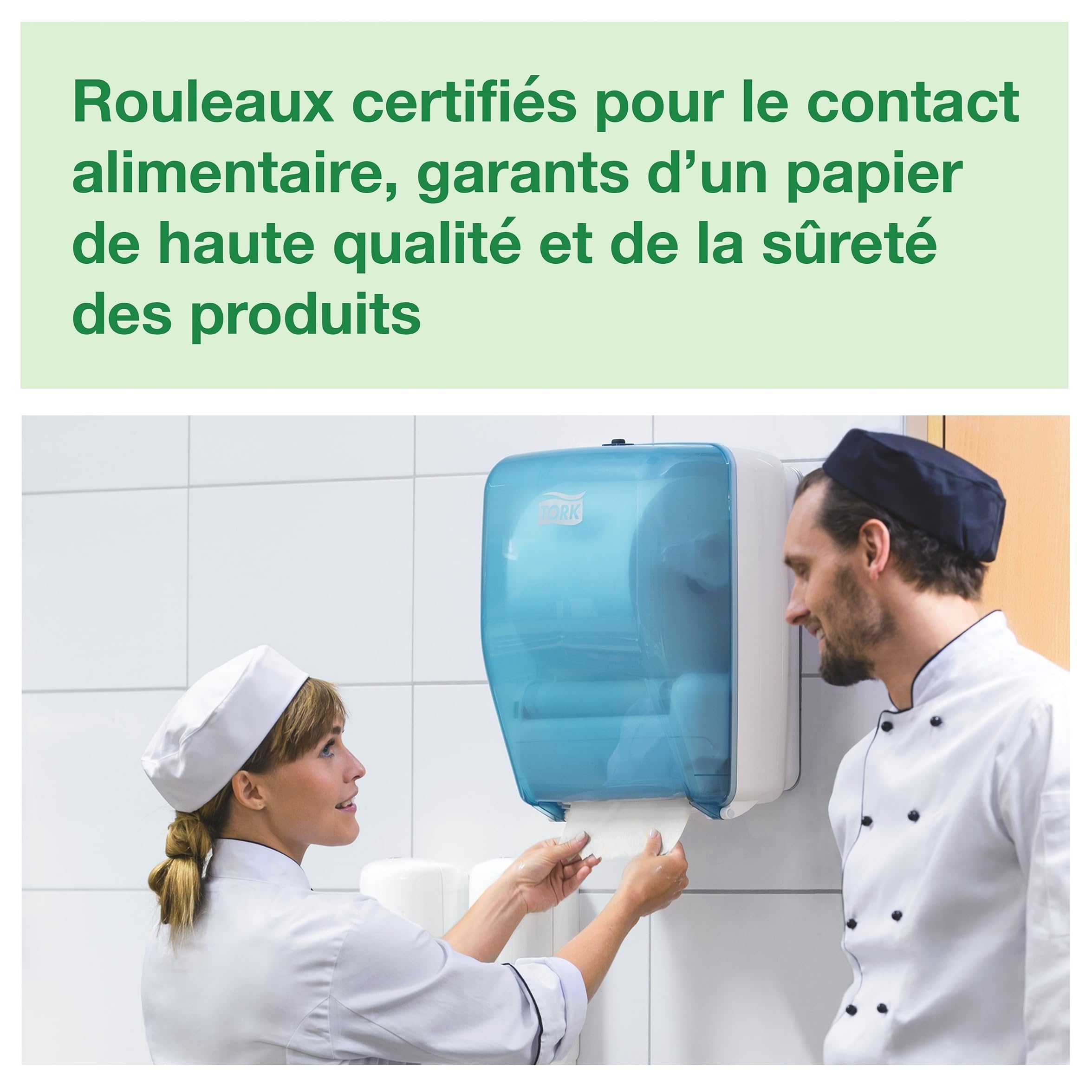 Tork Rouleau de Papier d'Essuyage Basic blanc W6, 6 x 250 m, 130007