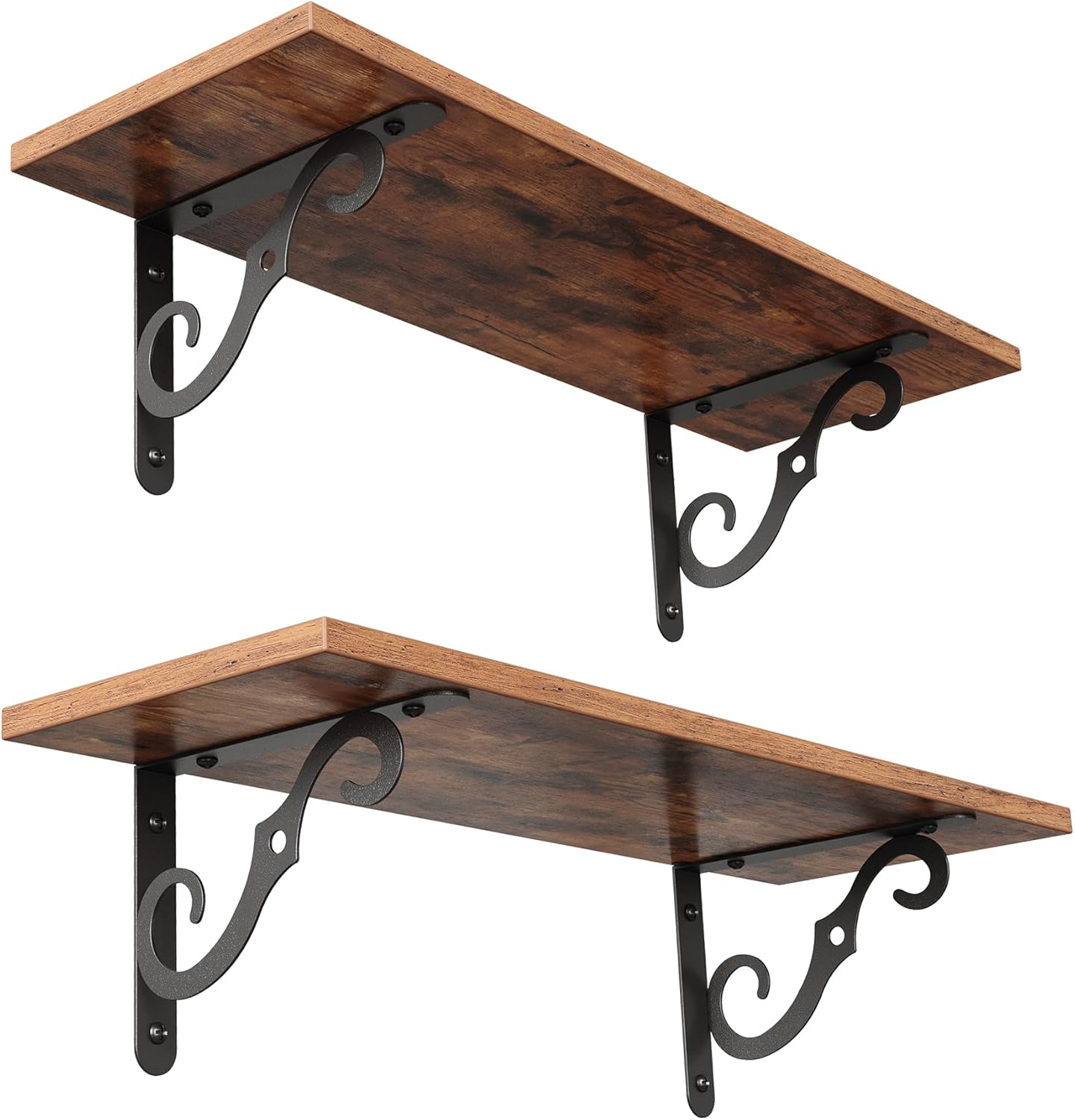 MUXX.STIL Long Wall Shelves, 23.6 Inch Large Floating Shelves for Home Decor Set of