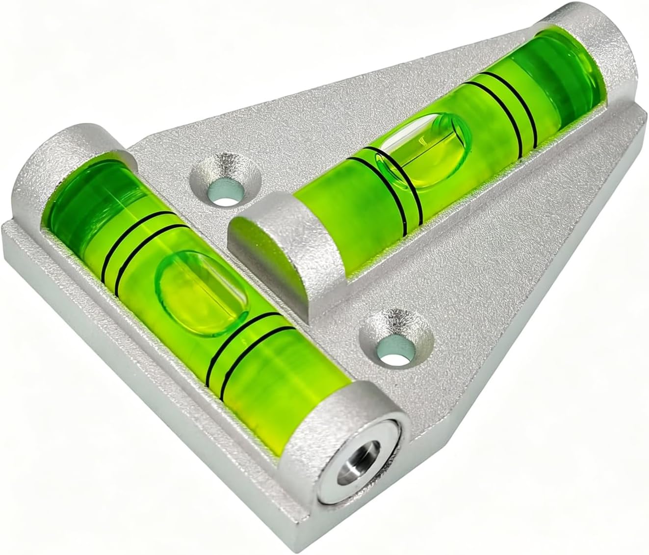 Aluminum alloy high-precision T-shaped mini level platform can be used with a small level ruler and strong magnetic beads (58 * 43 * 13mm)