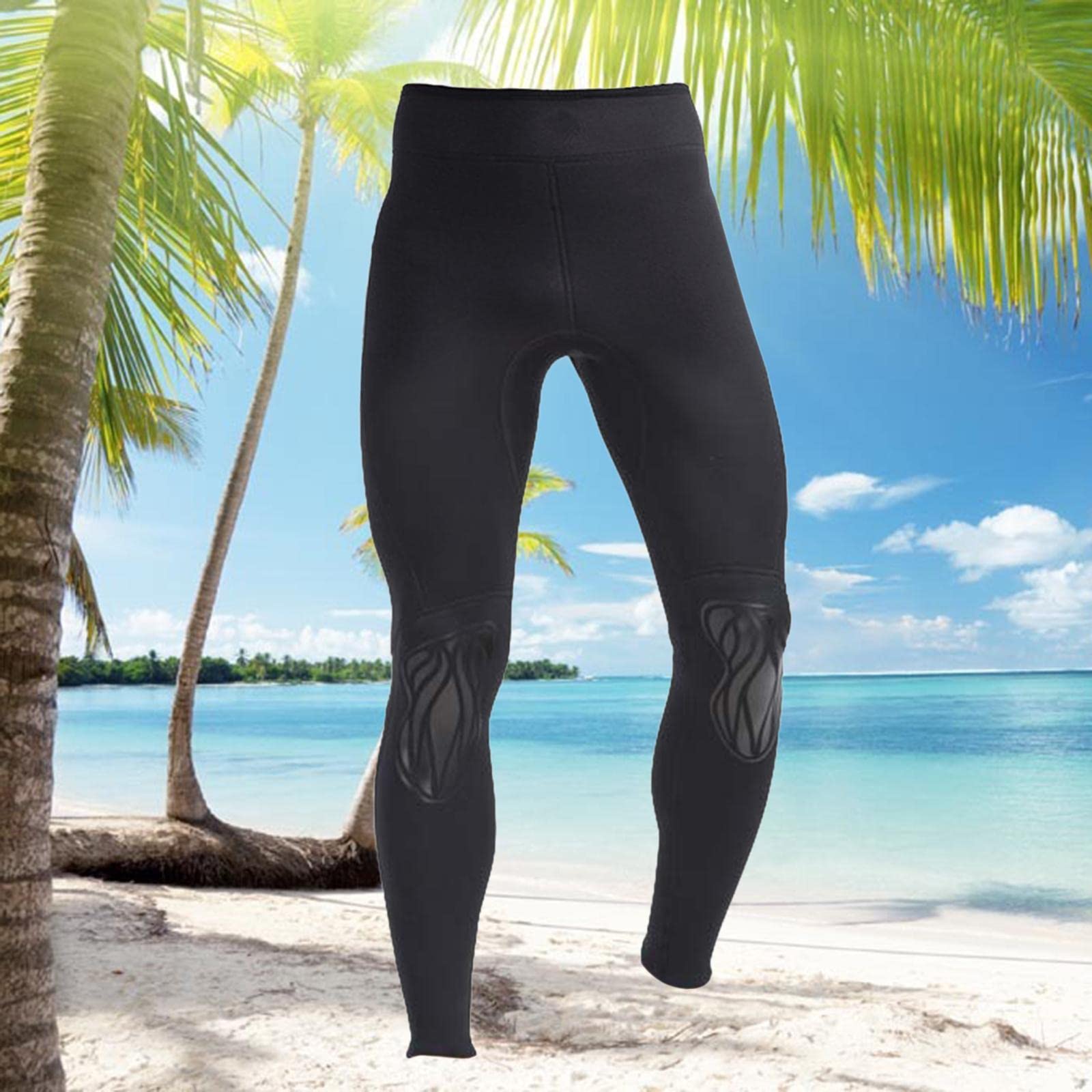 rockible Pantaloni Da Muta Da Uomo, Pantaloni in Neoprene Da 3 Mm, Pantaloni Da Immersione Caldi per Lo Snorkeling, Immersioni Subacquee, Surf, Kayak, nero XL
