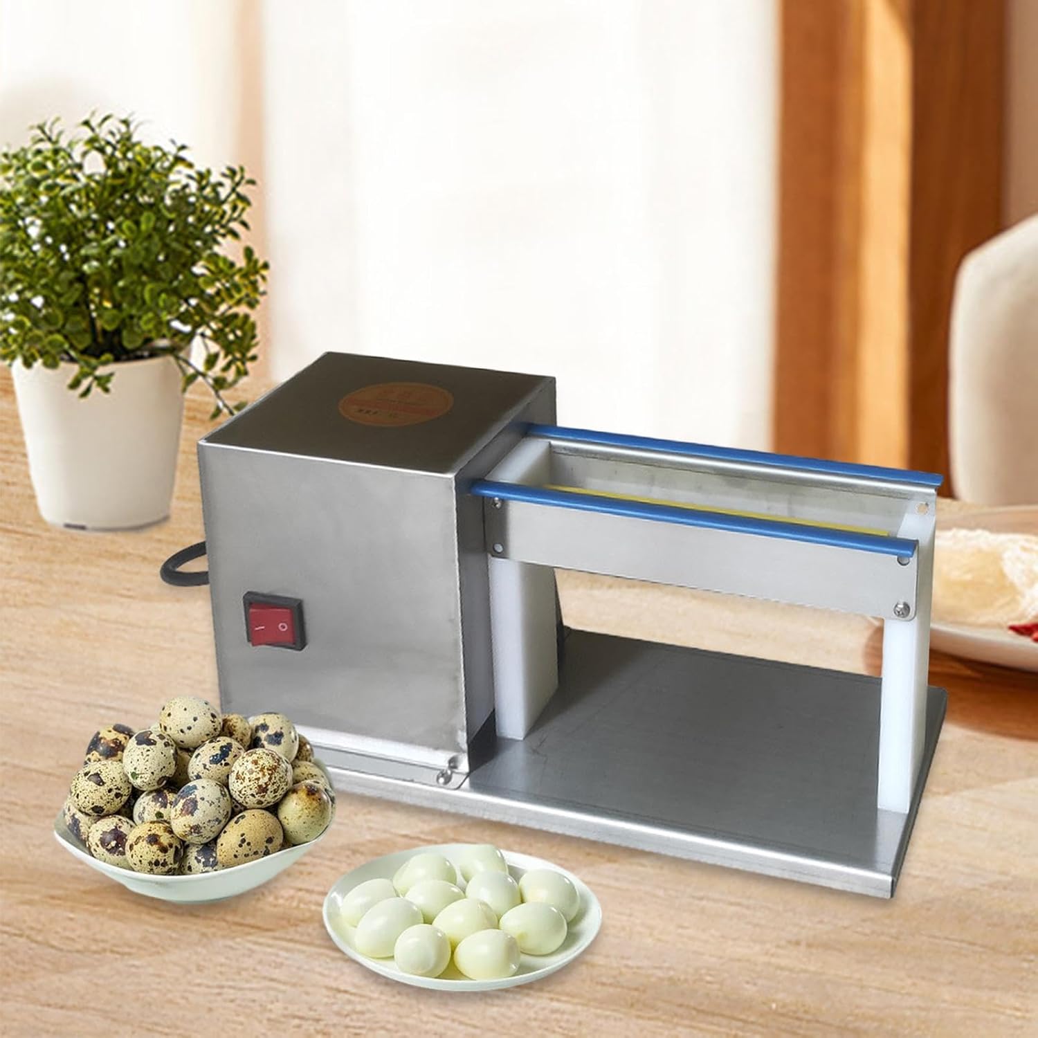 Electric Quail Egg Peeler Portable Saves Time Compact for Shop Household BBQ
