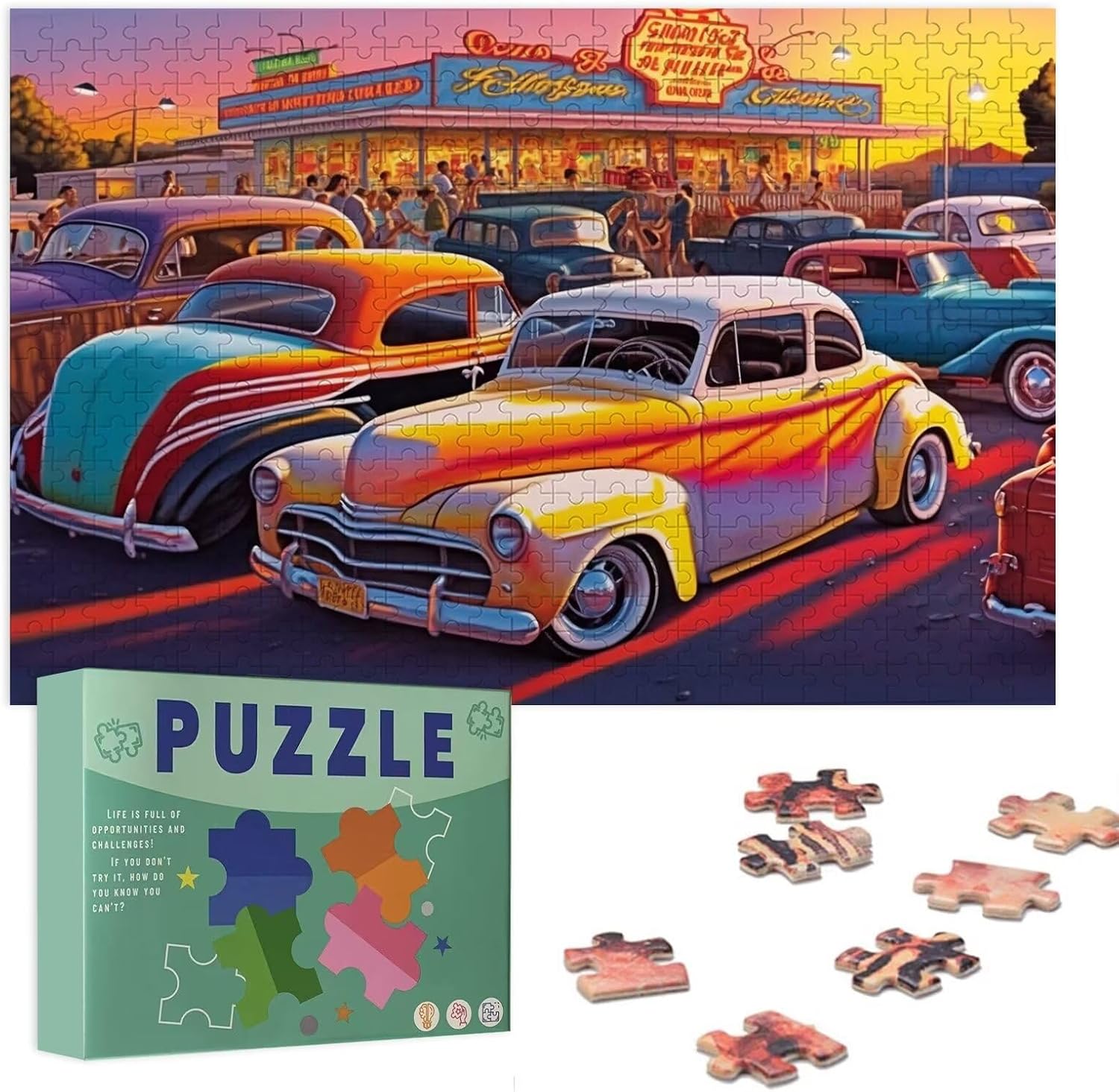 1000 Piece Wooden Puzzles - Angel by The Lake - Jigsaw Puzzles for Adults, Each Piece is Unique, Perfect Family Leisure Gift & Gifts - Puzzles Collectibles