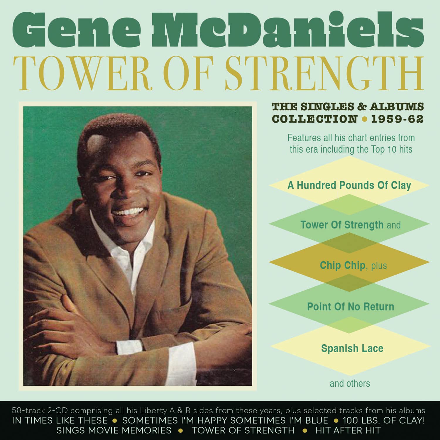 Gene Mcdaniels Singles & Albums Collection 1959-62 CD New 824046344122