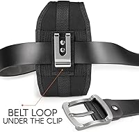 Vista 4 de Agoz Zebra TC52 TC57 - Funda vertical resistente para escáner portátil Zebra TC51 TC52 TC55 TC56 TC57 TC20 TC21 TC25 TC26 MC40 MC45, bucle de clip