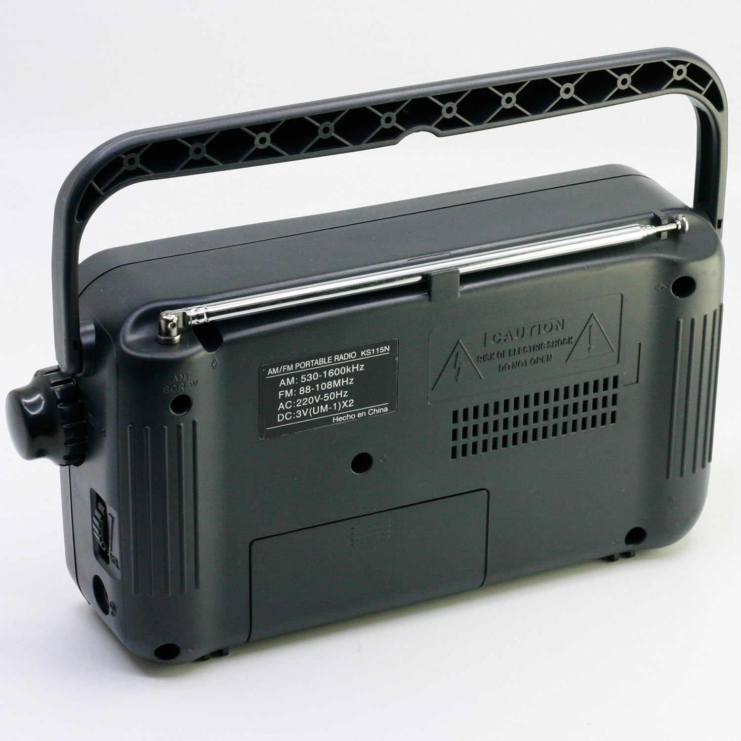 Sanyo KS115N Radio Komputer stacjonarny Am/FM Czerwony/Baterie Kolor Czarny