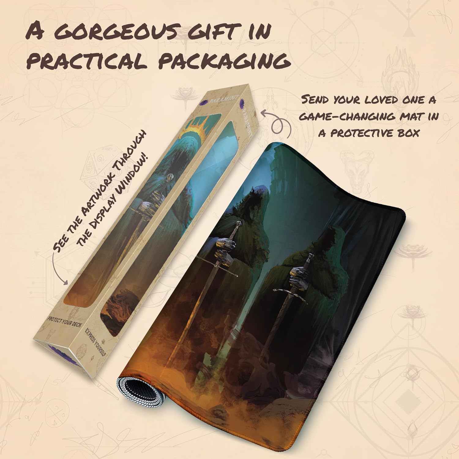 Amon Sûl (Stitched) - MTG Playmat by Anato Finnstark, LOTR Lord of The Rings - Compatible with Magic The Gathering Playmat-Play MTG, YuGiOh,TCG - Original Play Mat Art Designs & Accessories