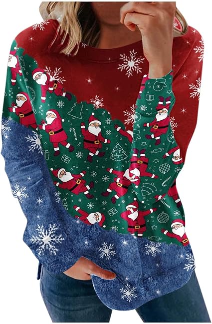 oversized sweatshirt Women Christmas 