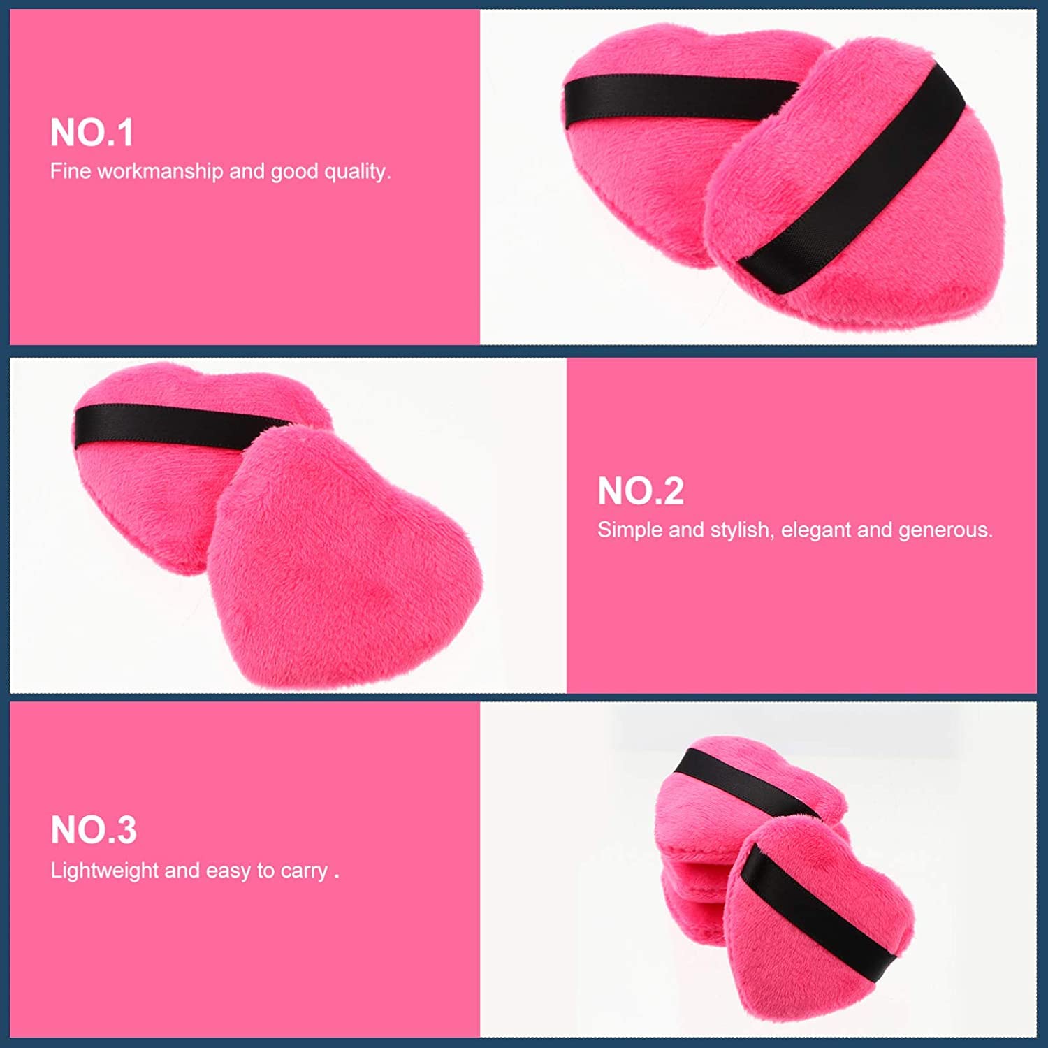 Schwammkissen Puffs, Make-up-Schwamm-Mixer, Grundierungs-Schönheitswerkzeug, 8 Stück Puderquaste Gesicht Herz Make-up lose Puderkissen Make-up Schwamm für Konturierung unter Augen und Ecken