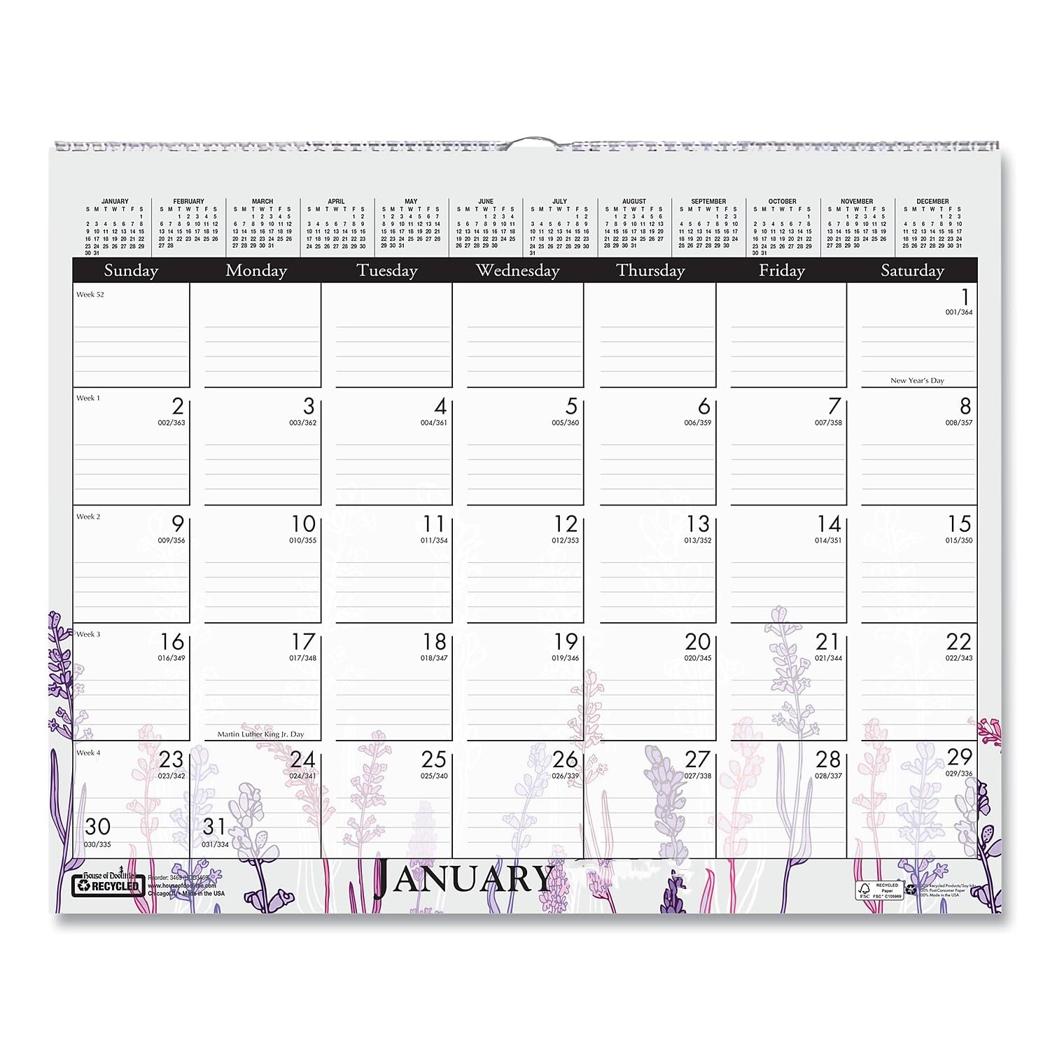 House Of Doolittle 2024 Wall Calendar, Three-Month View, Earthscapes Scenic, 12.25 X - View #11