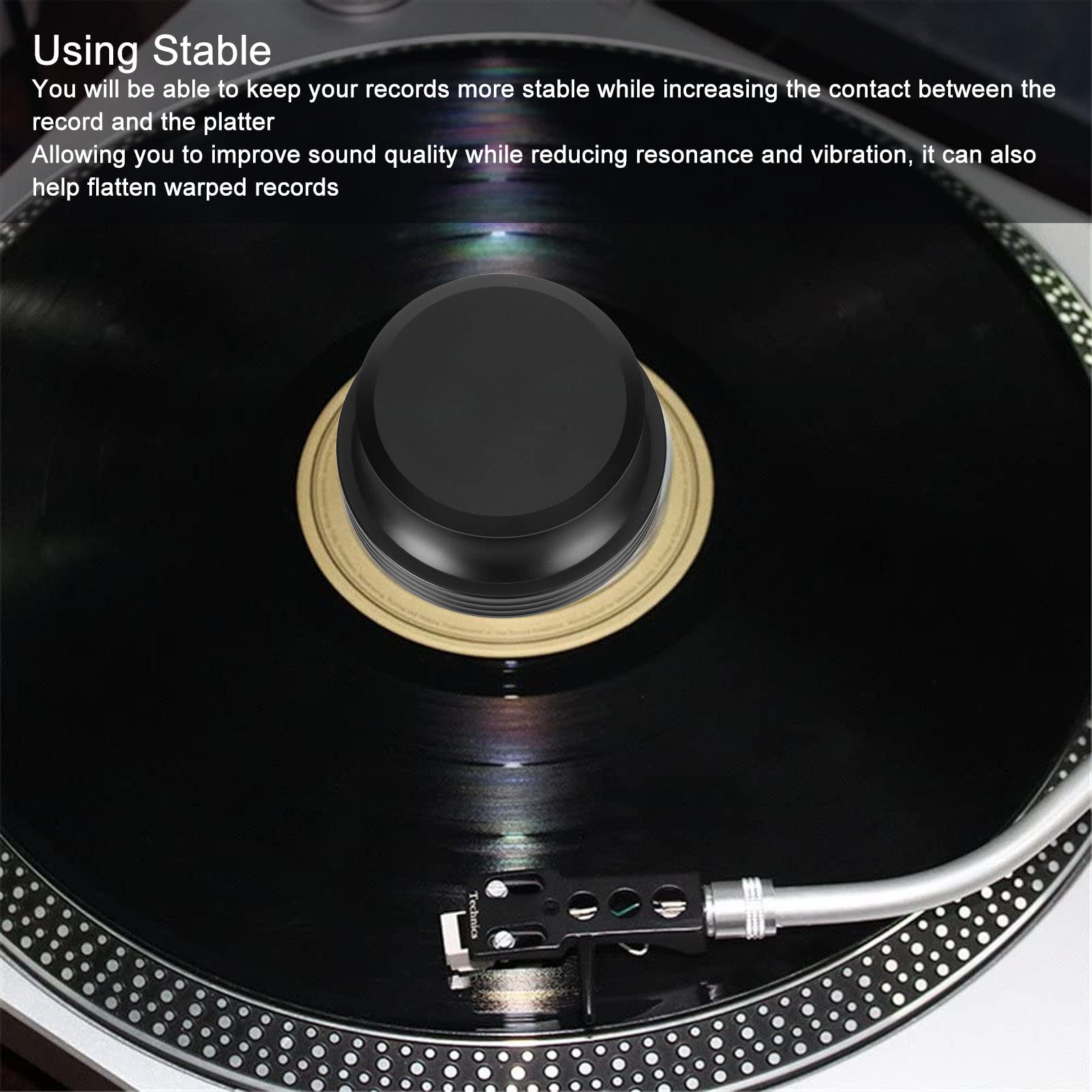 Stabilizzatore Di Peso Per Giradischi Migliora La Qualità Del Suono Riduce Vibrazioni E Deformazioni Adatto A Tutti I Giocatori Di Vinile 399g
