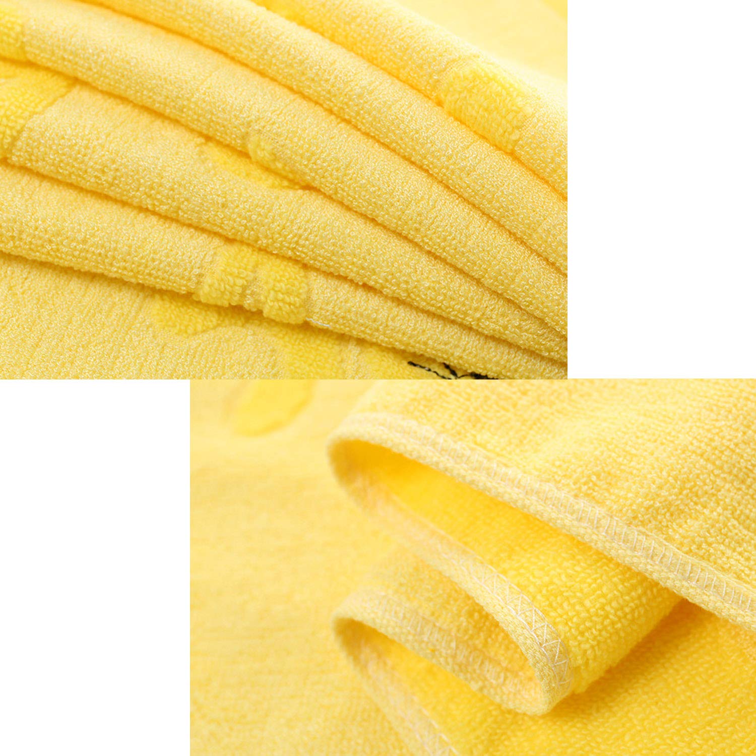 Lot De 3 Serviettes De Toilette Enfant Coton Motif Chat Mignon - Microfibre Douce Et Absorbante, Parfaites Pour Maison, Piscine Et Salle De Bain