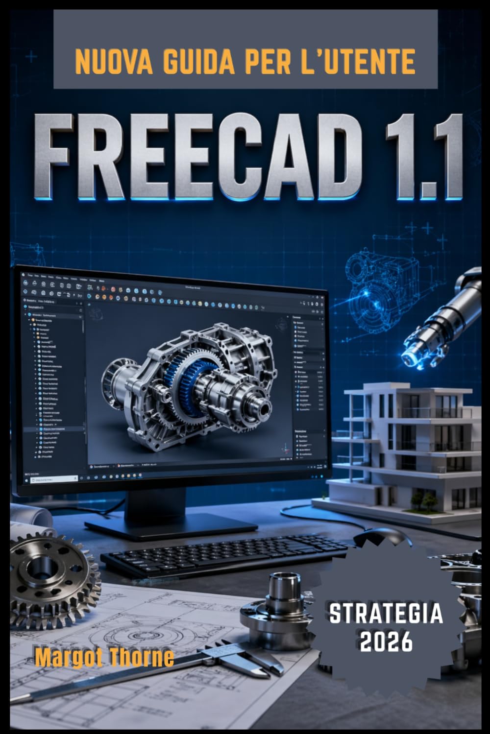 FreeCAD 1.1 Guida utente 2026: Un manuale completo passo passo per padroneggiare con facilità la modellazione 3D, la progettazione parametrica e i progetti di ingegneria professionali.