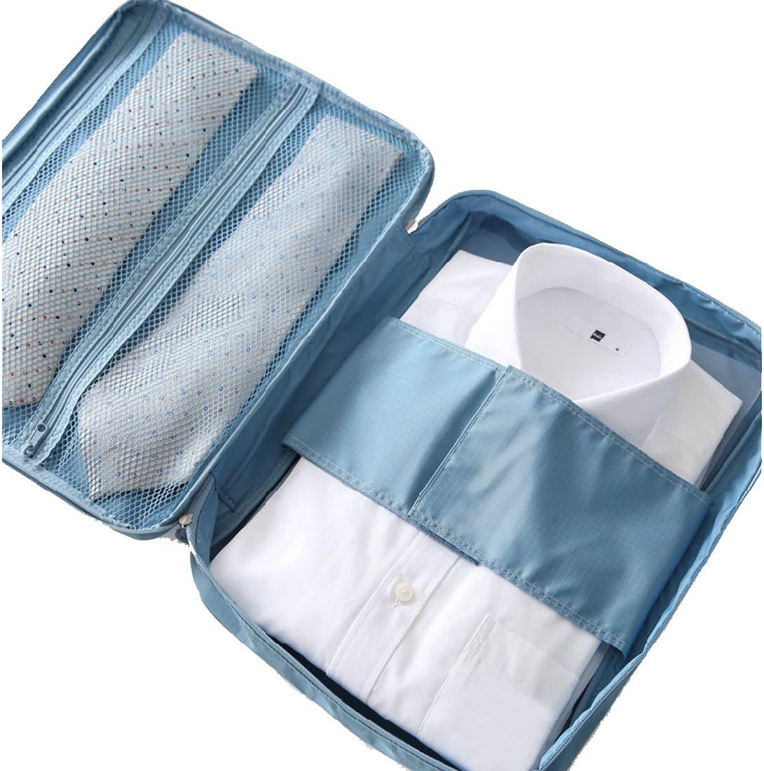 LerBen Portable Business Travel Packing Luggage Cubes Shirts Suitcase Organiser Storage Bags
