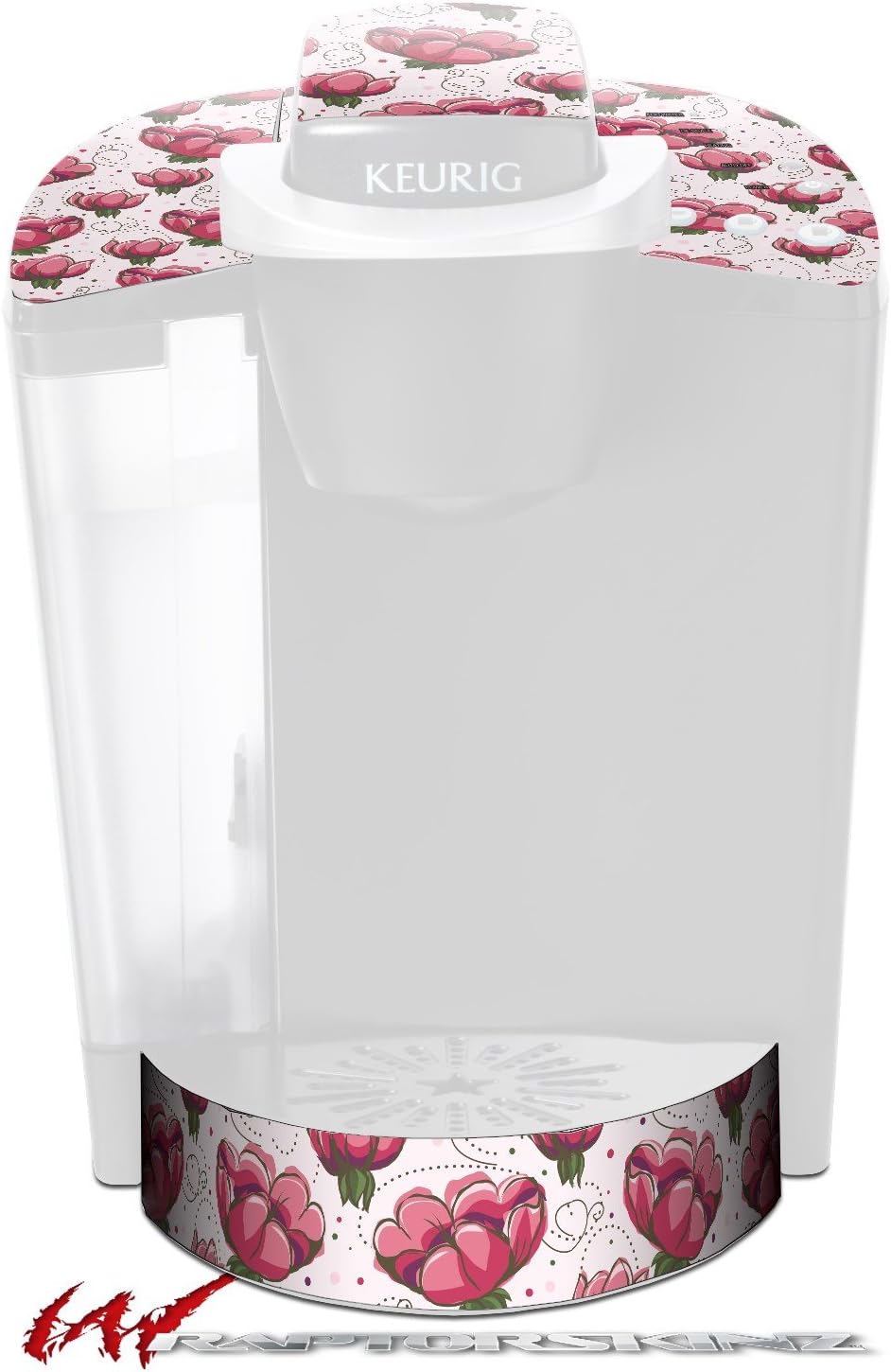 Decal Style Vinyl Skin compatible with Keurig K40 Elite Coffee Makers Flowers Pattern 16 (COFFEE MAKER NOT INCLUDED)