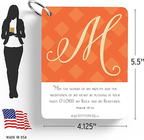 Miniatura 3 de ABC Tarjetas con versículo bíblico para niños y adultos, tarjetas de memoria de las Escrituras para rellenar cestas de Pascua cristianas, memoria de