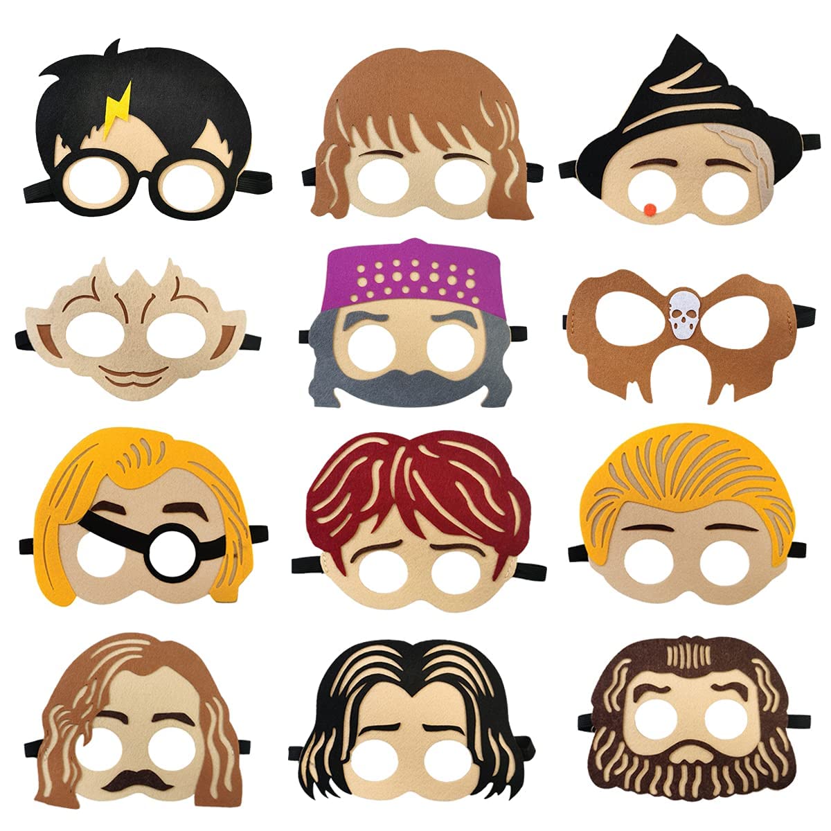 Festiko® 12 Pcs Magical Wizard Theme Blindfold Eye Masks, Wizard Themed Party Supplies, Boy and Girl Birthday Party Mask (B0B58QQ4H1) Amazon Price History, Amazon Price Tracker