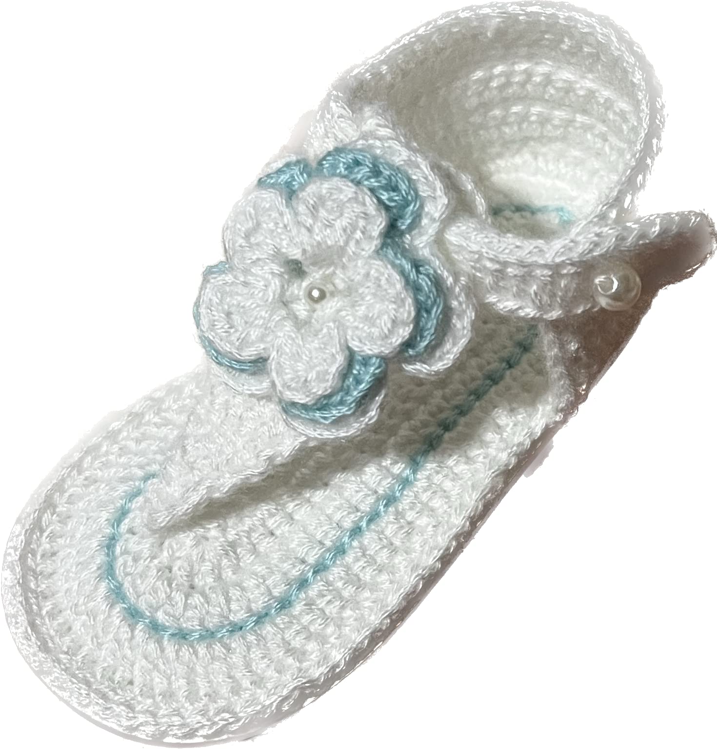 Scarpine Neonato realizzate con Uncinetto. Sandali per Bambini all'Uncinetto con Chiusura a Fibbia Disponibile in Tutte Le Taglie Bambino