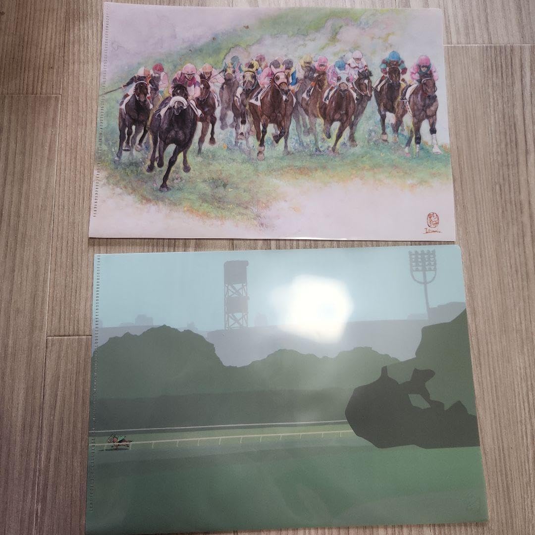 Amazon.co.jp: 東京競馬場90周年 馬×アート展 クリアファイル2枚