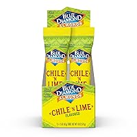 Vista 41 de Blue Diamond Almonds, Low Sodium, Lightly Salted Flavored Snack Nuts, Single Serve Bags (1.5 Oz. Tubes, Pack of 12)