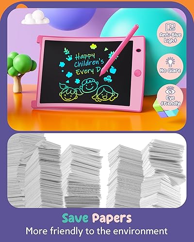 Miniatura 3 de Orsen - Colorida tableta de escritura LCD de 8.5 pulgadas para niños, bloc de dibujo para bocetos electrónicos, tablero de garabatos, juguetes