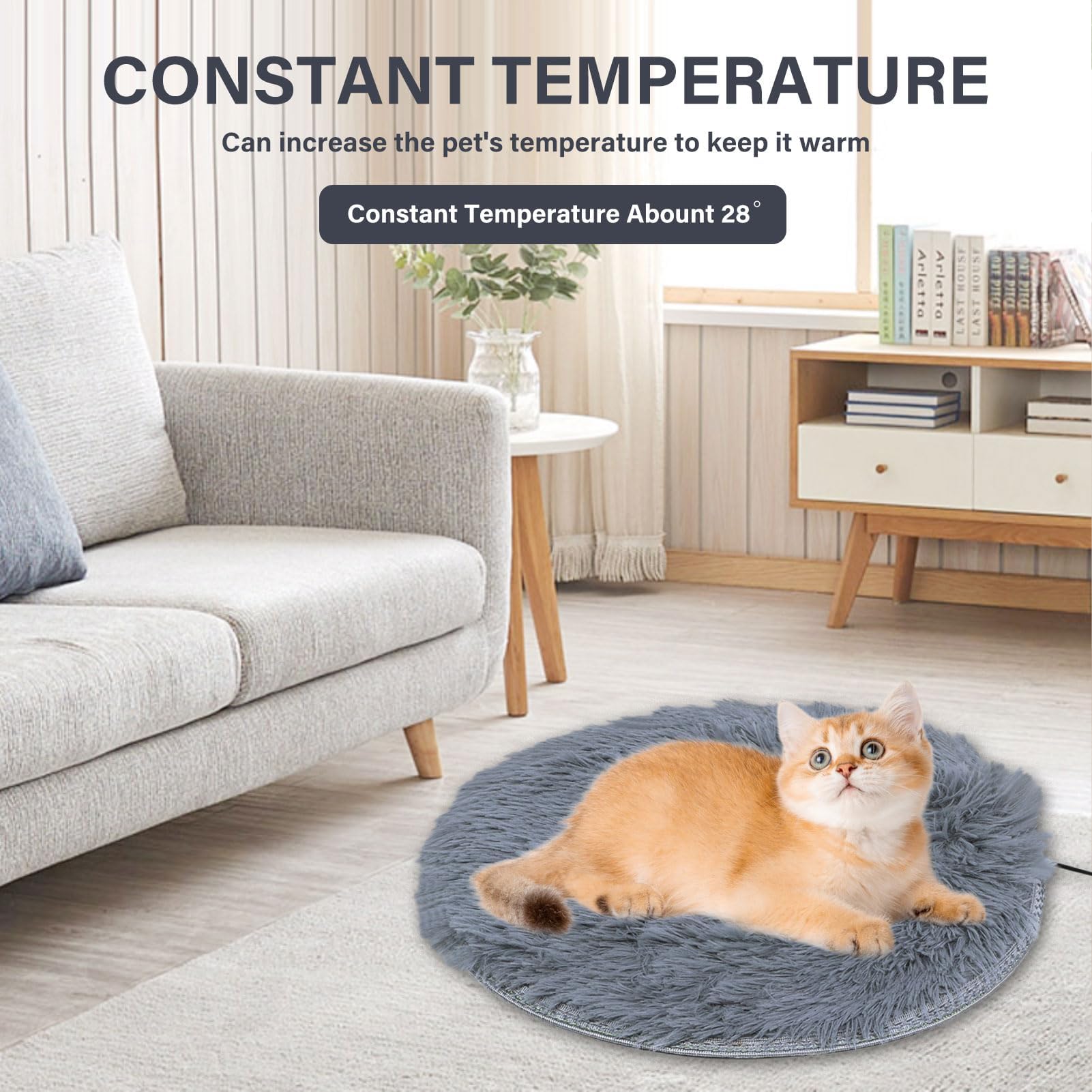 MORA PETS Self Heating Cat Bed Heated Cat Blanket Self Warming Pet Pad MORA PETS Self Heating Cat Bed Heated Cat Blanket Self Warming Pet Pad