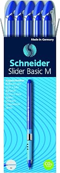 Schneider Slider Basic Medium Ballpoint Pen, 10/Pack
