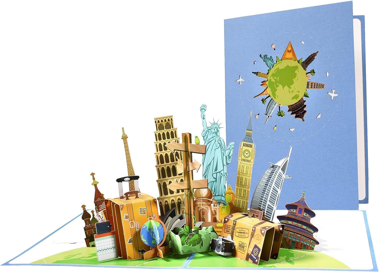 Magic Ants Biglietto popup 3D da viaggio, per gli amanti dei