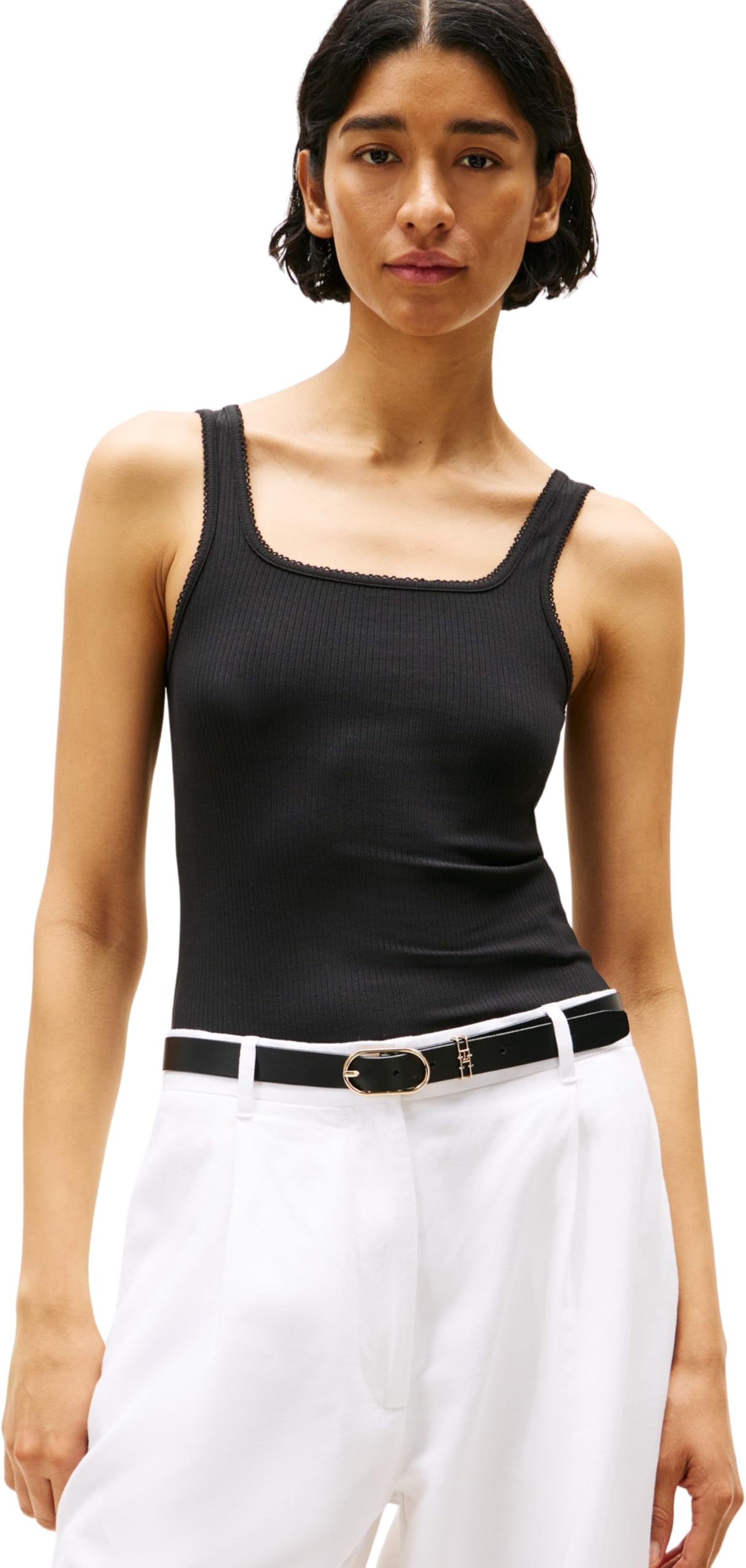 Tommy Hilfiger Damen Tank Top Slim Gerippt