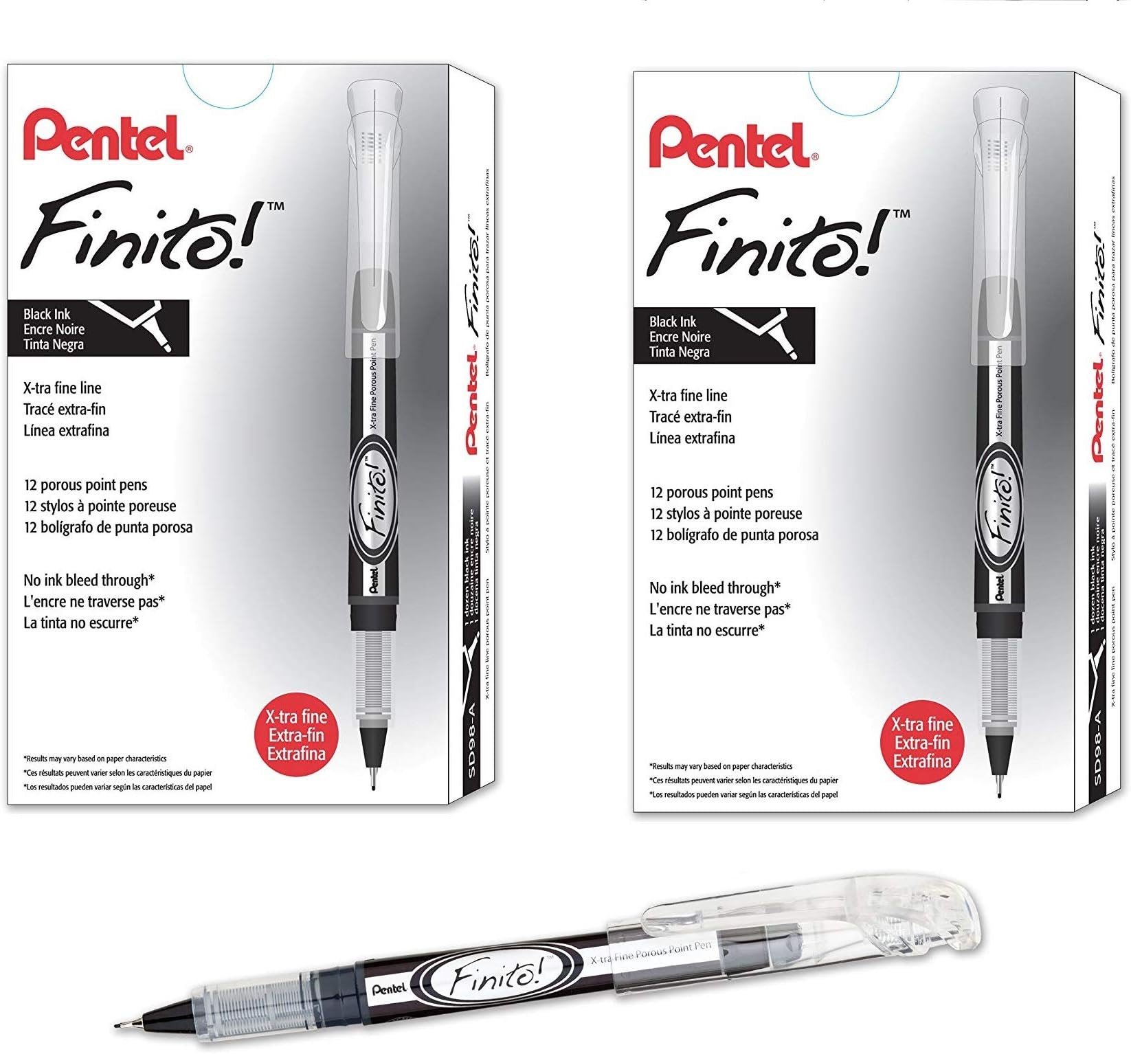 Pentel FINITO! Porous Point Pen, Extra Fine Point Tip