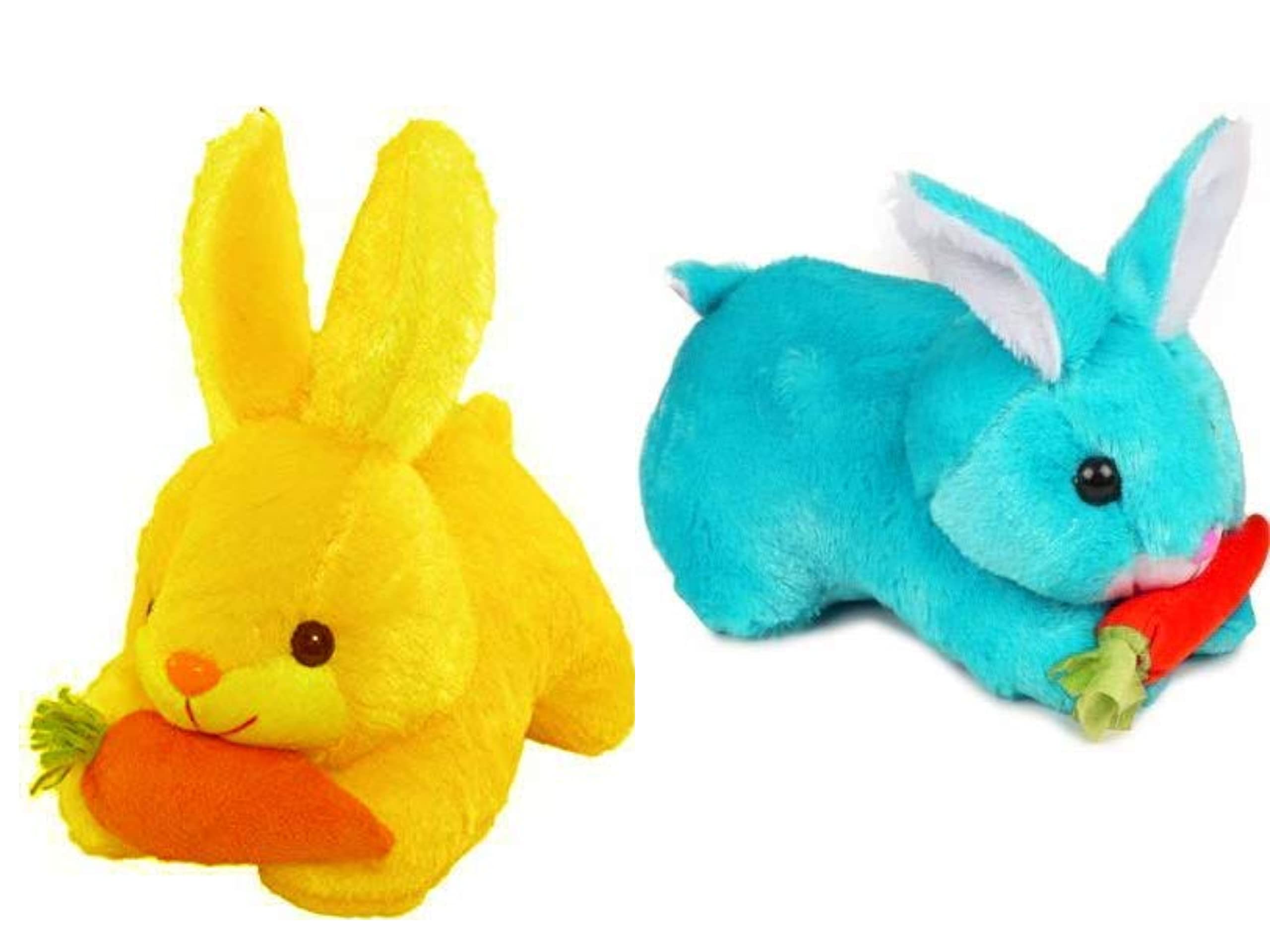 DTSM COLLECTION 1 Pcs Yellow Rabbit and 1 Pcs Blue Rabbit Plush Soft Toy Cute Kids Birthday Animal Baby Boys/Girls (Pink Rabbit - 25 cm and Blue Rabbit - 25 cm) (B0C391FTTQ) Amazon Price History, Amazon Price Tracker