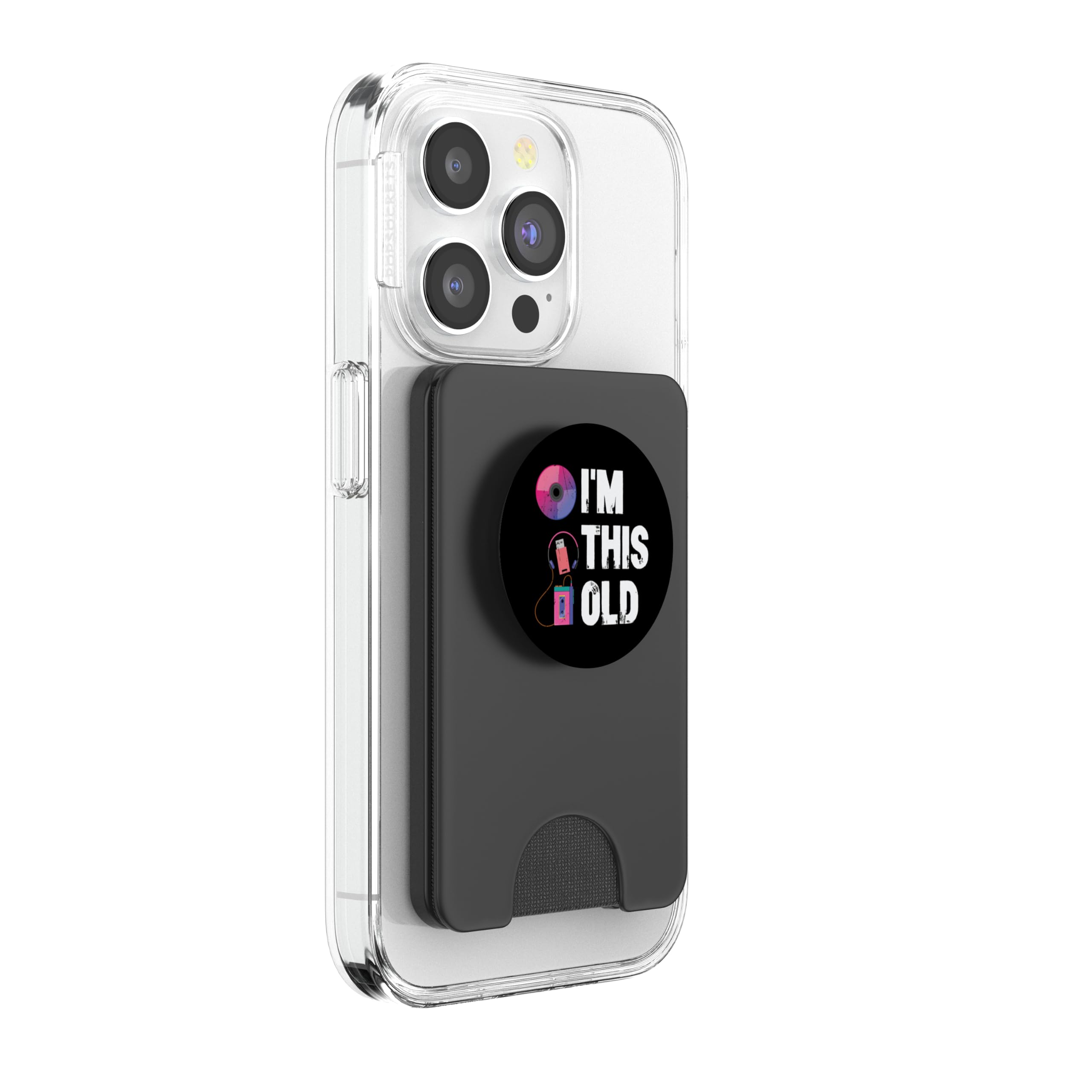 I'm This Old 2000's Vintage Two Thousands Retro 00s PopSockets PopWallet pour MagSafe