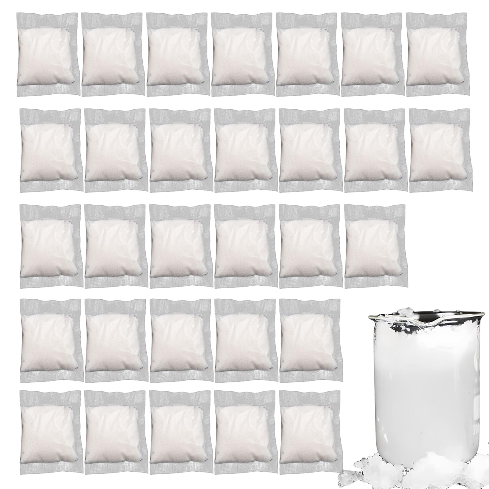 Acunny Portable Toilet Absorbing Gel - Pack of 30 Urine Odour Neutraliser | Liquid Binder & Odour Neutraliser for Camping Mountaineering Outdoor
