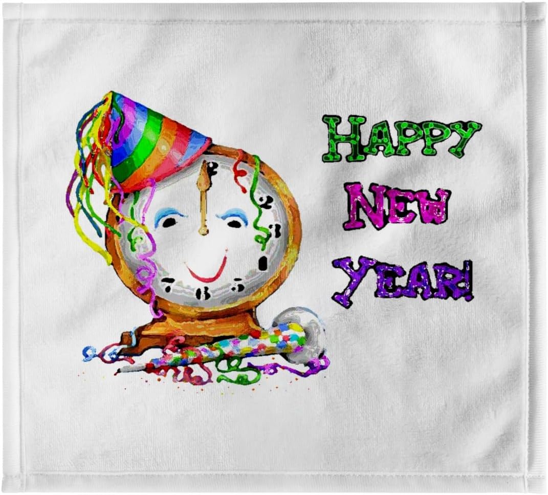 3dRose Happy New Year 22x30 Bath Hand Pool Towel