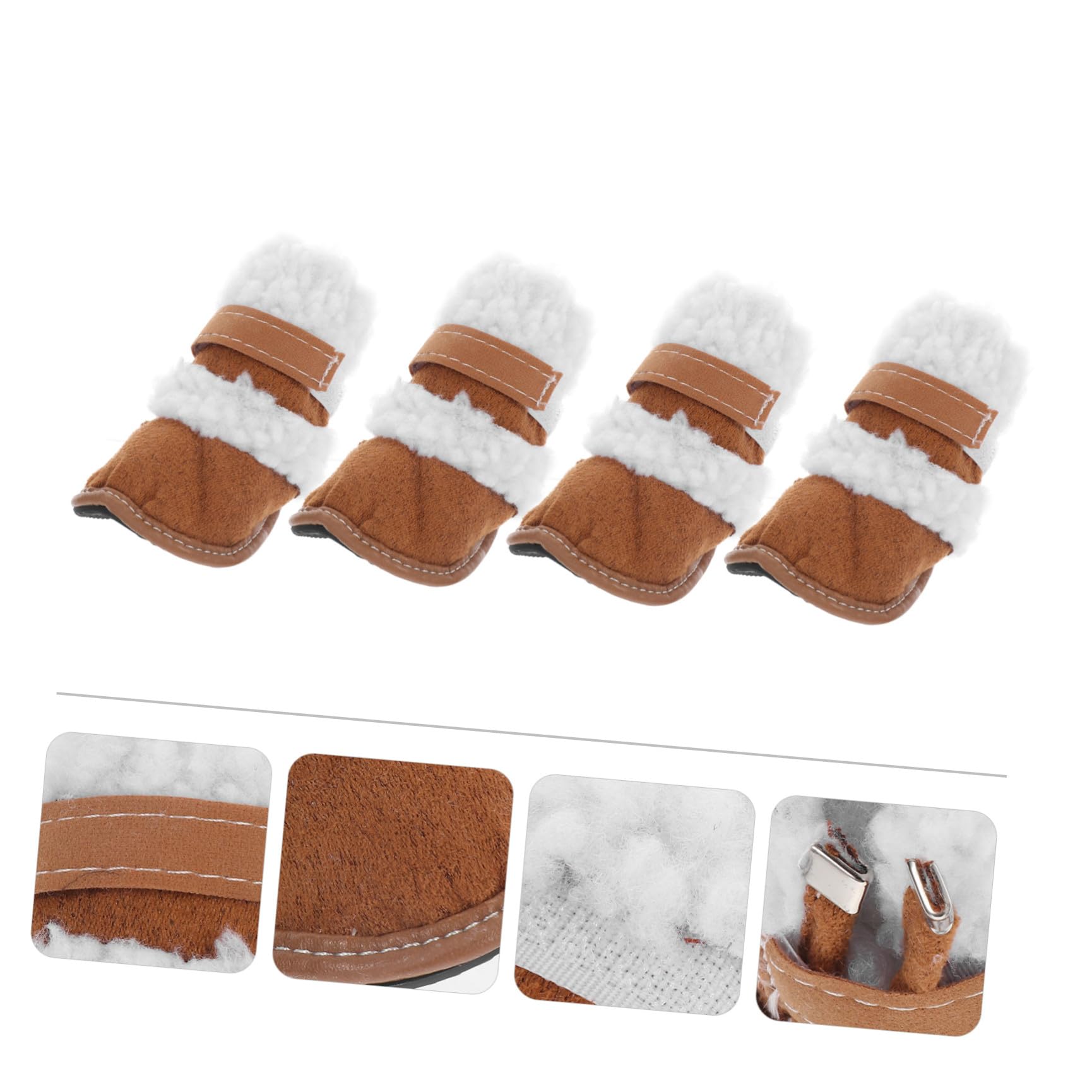 Kisangel 6paare Puppy Boots wasserdichte Und rutschfeste Winterstiefel Für Hunde Teiliges Idealer Pfotenschutz Für Kalte Tage Passend Für Kleine Und Mittelgroße Hunde