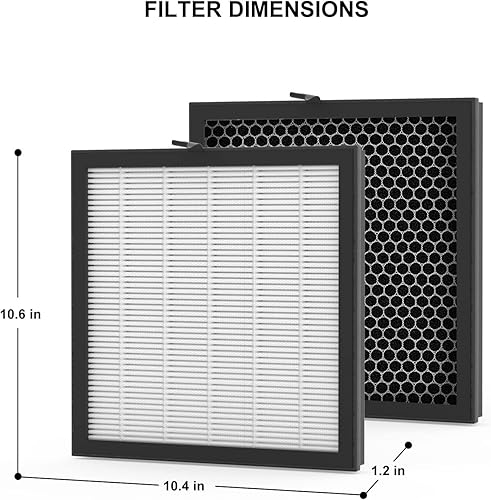 Miniatura 5 de Filtro de repuesto G3 True HEPA compatible con el purificador de aire AME G3 y el purificador de aire VEWIOR A3 (paquete de 3)