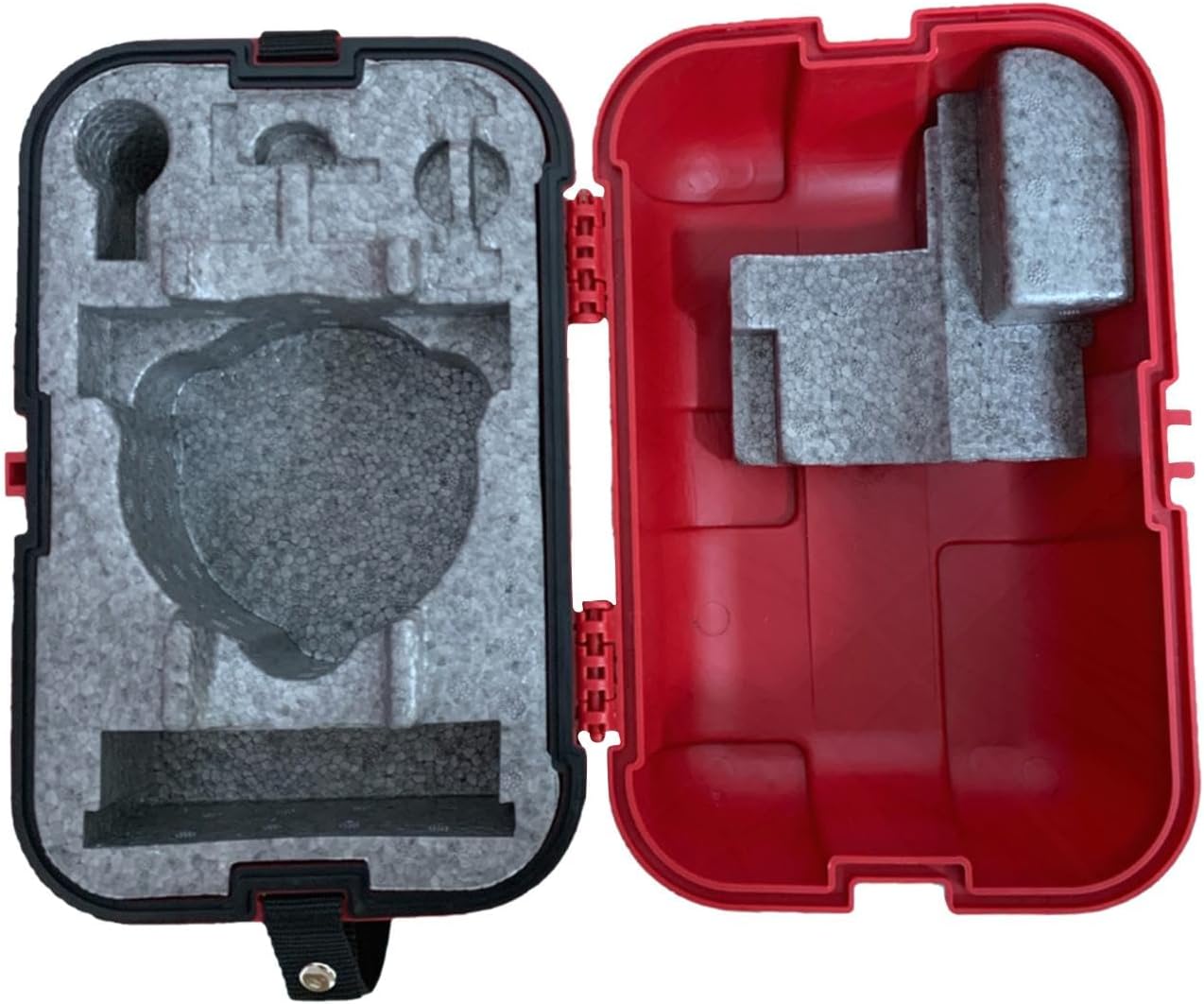 Surveying and Mapping Instrument Box Level Carrying Case Lightweight Versatile Storage Case for Prism Set Theodolite, Red